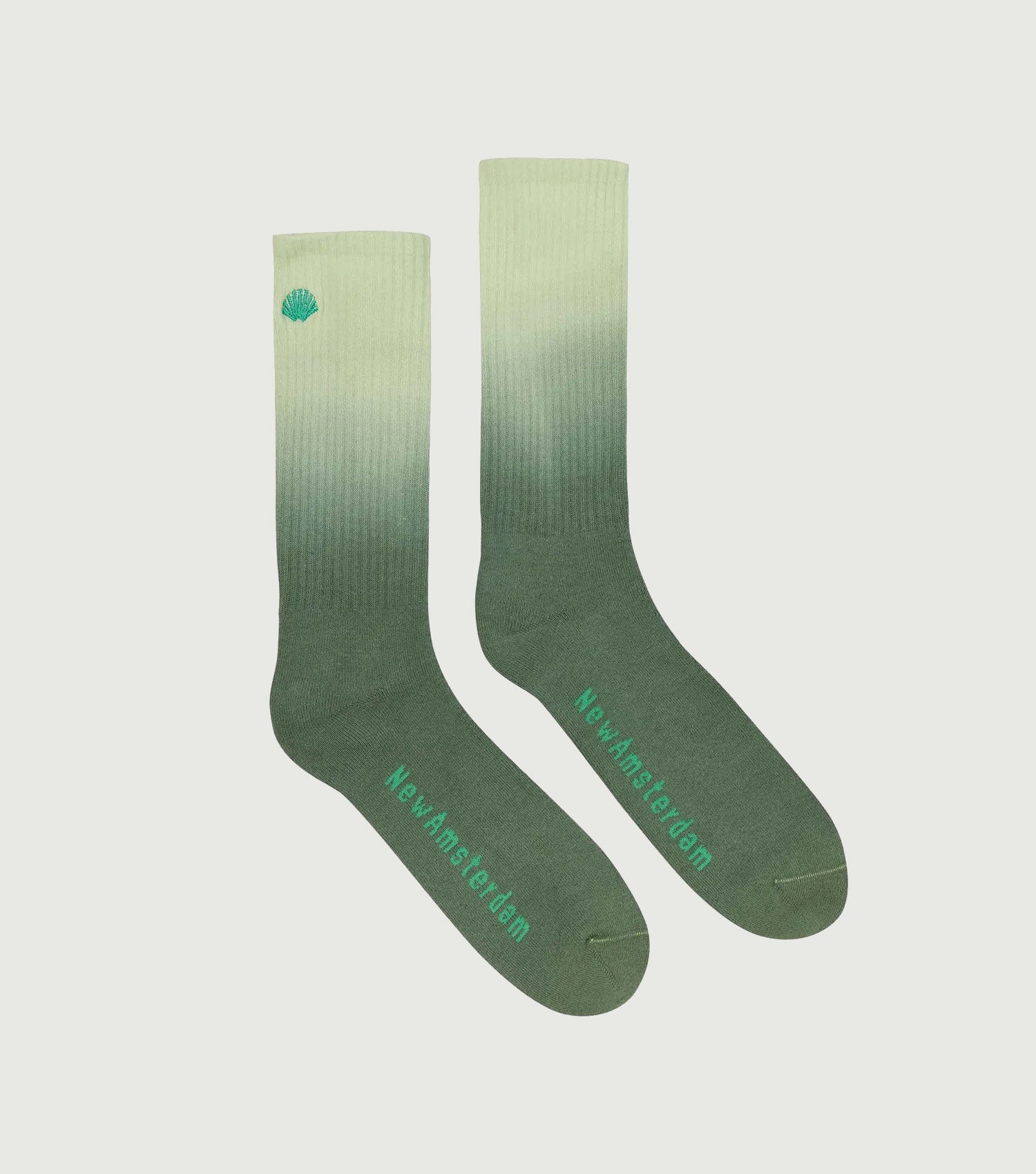 Gradient Logo Socks Almost Aqua Kombu - New Amsterdam Surf Association