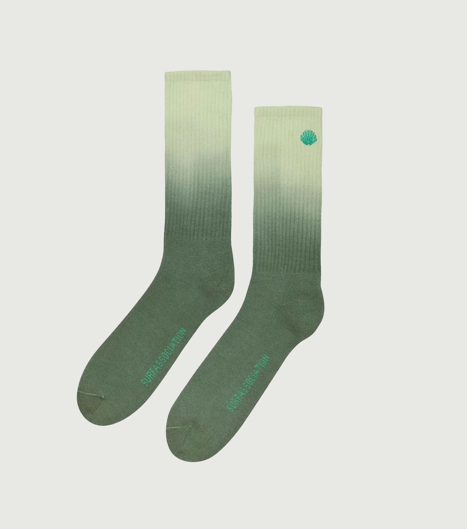 Gradient Logo Socks Almost Aqua Kombu - New Amsterdam Surf Association