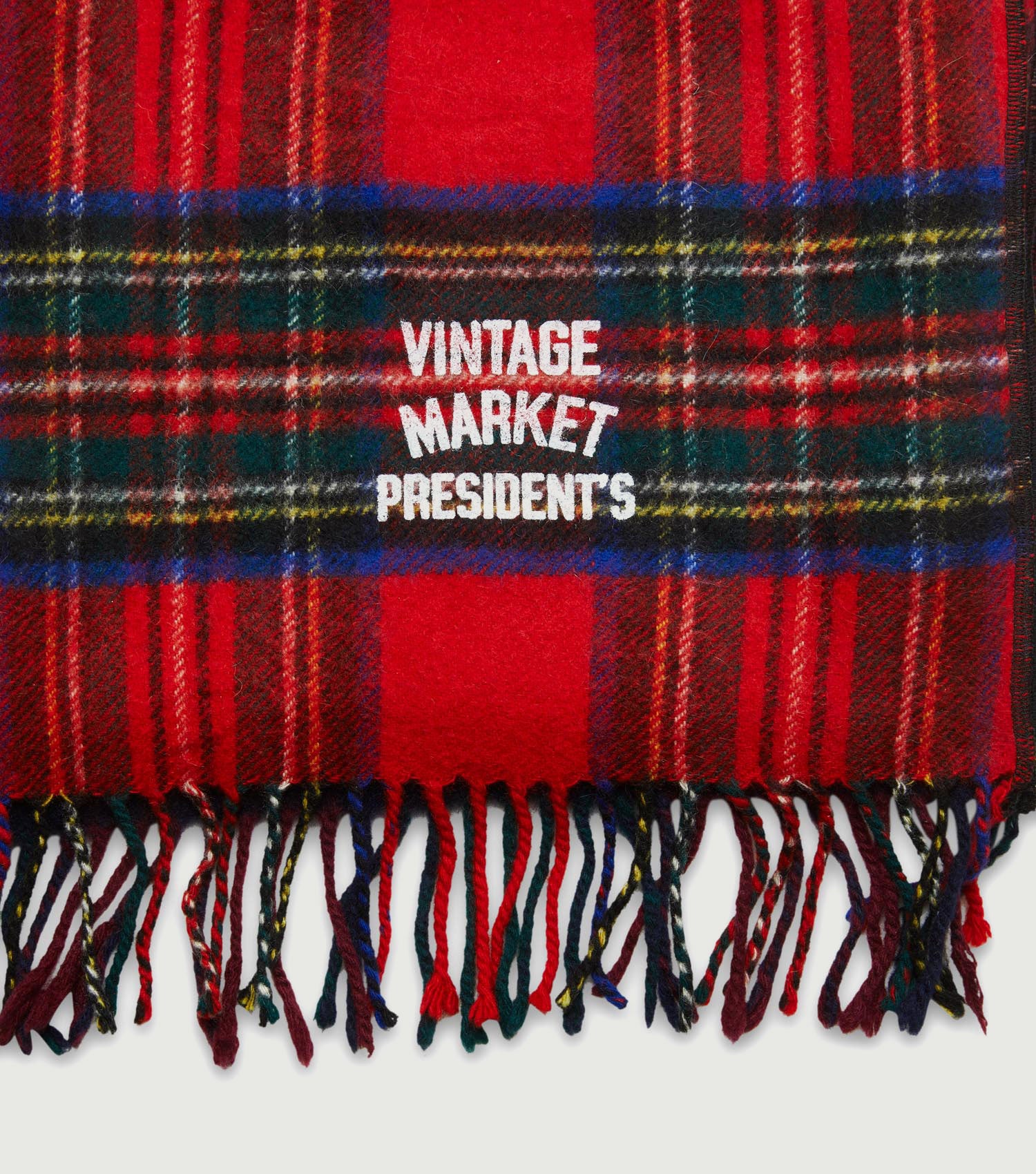 Vintage Scarf P'S Patchwork Check Cashmere - President's