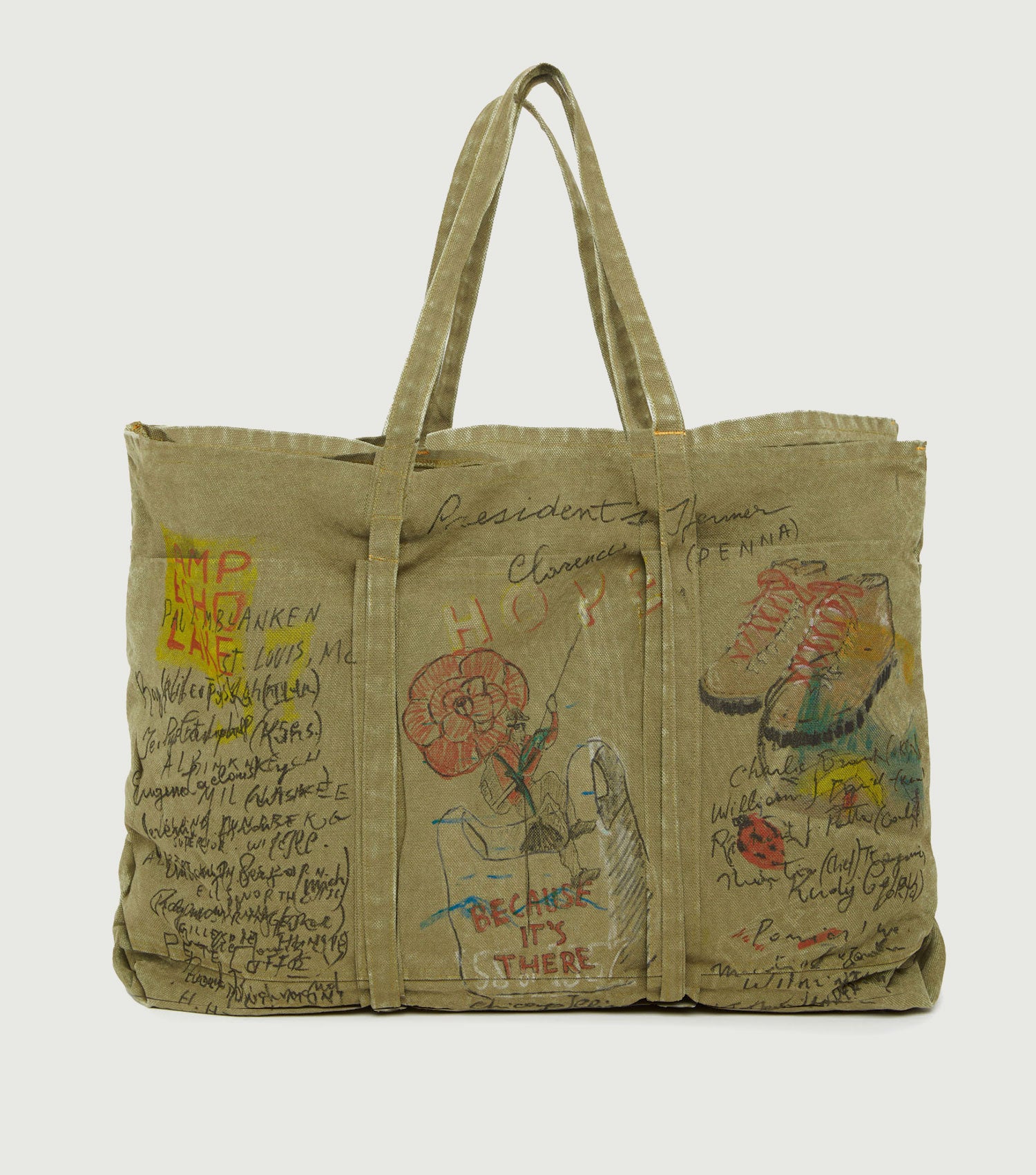 Tote Bag P'S Canvas Hand paint - President's