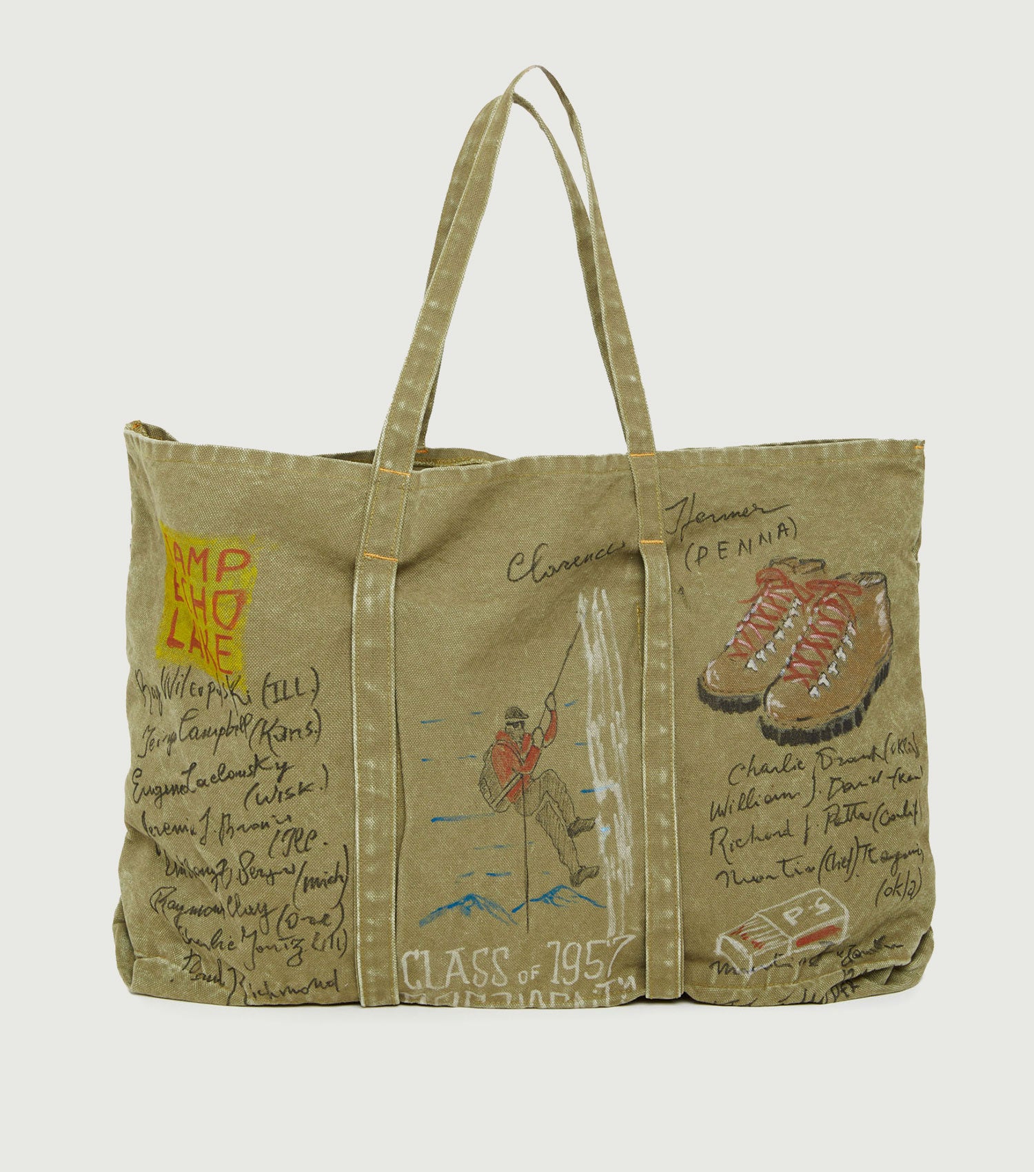 Tote Bag P'S Canvas Hand paint - President's