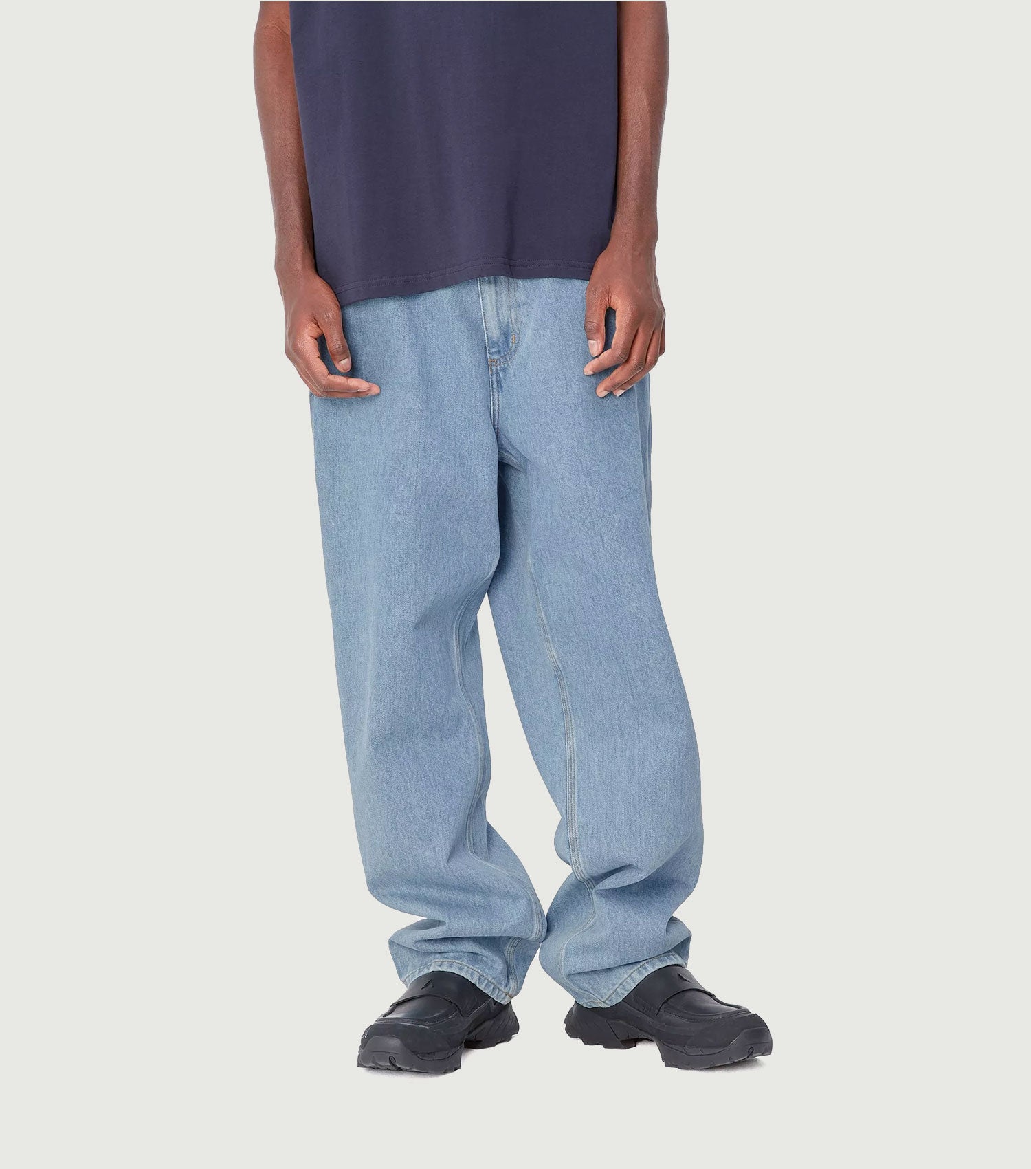 Single Knee Pant 100% Cotton Blue stone bleached - Carhartt WIP