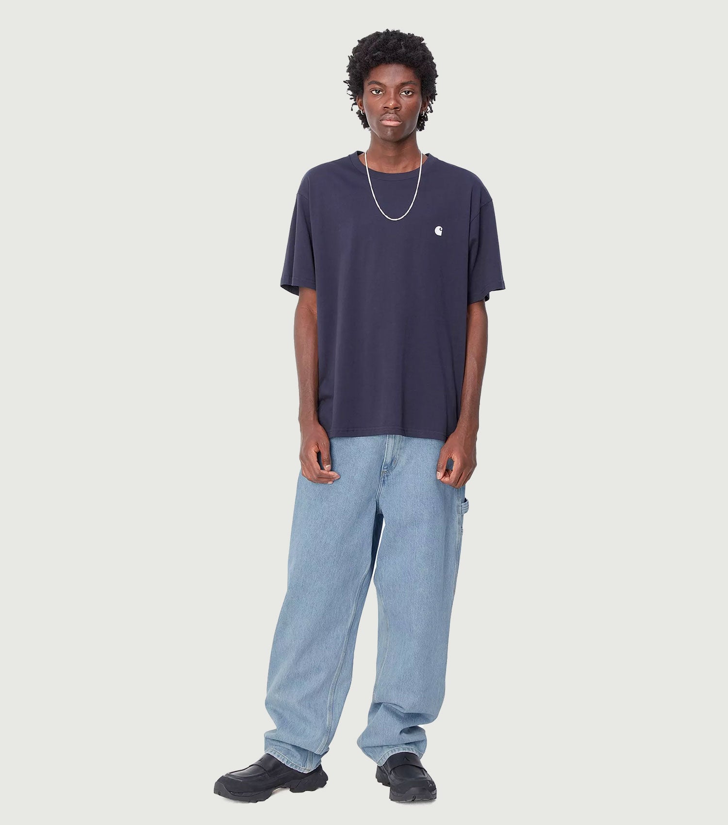 Single Knee Pant 100% Cotton Blue stone bleached - Carhartt WIP