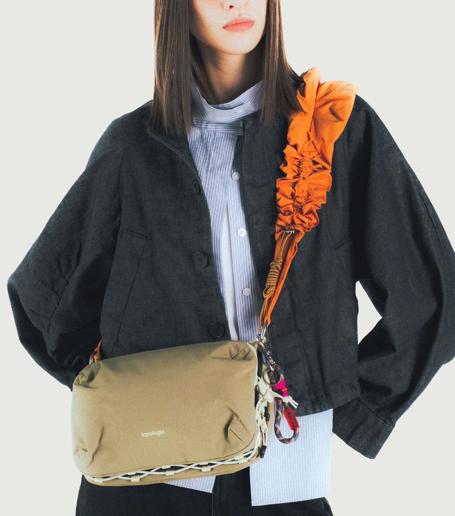 Bottle Sacoche Large Moss Putty Papery - Topologie