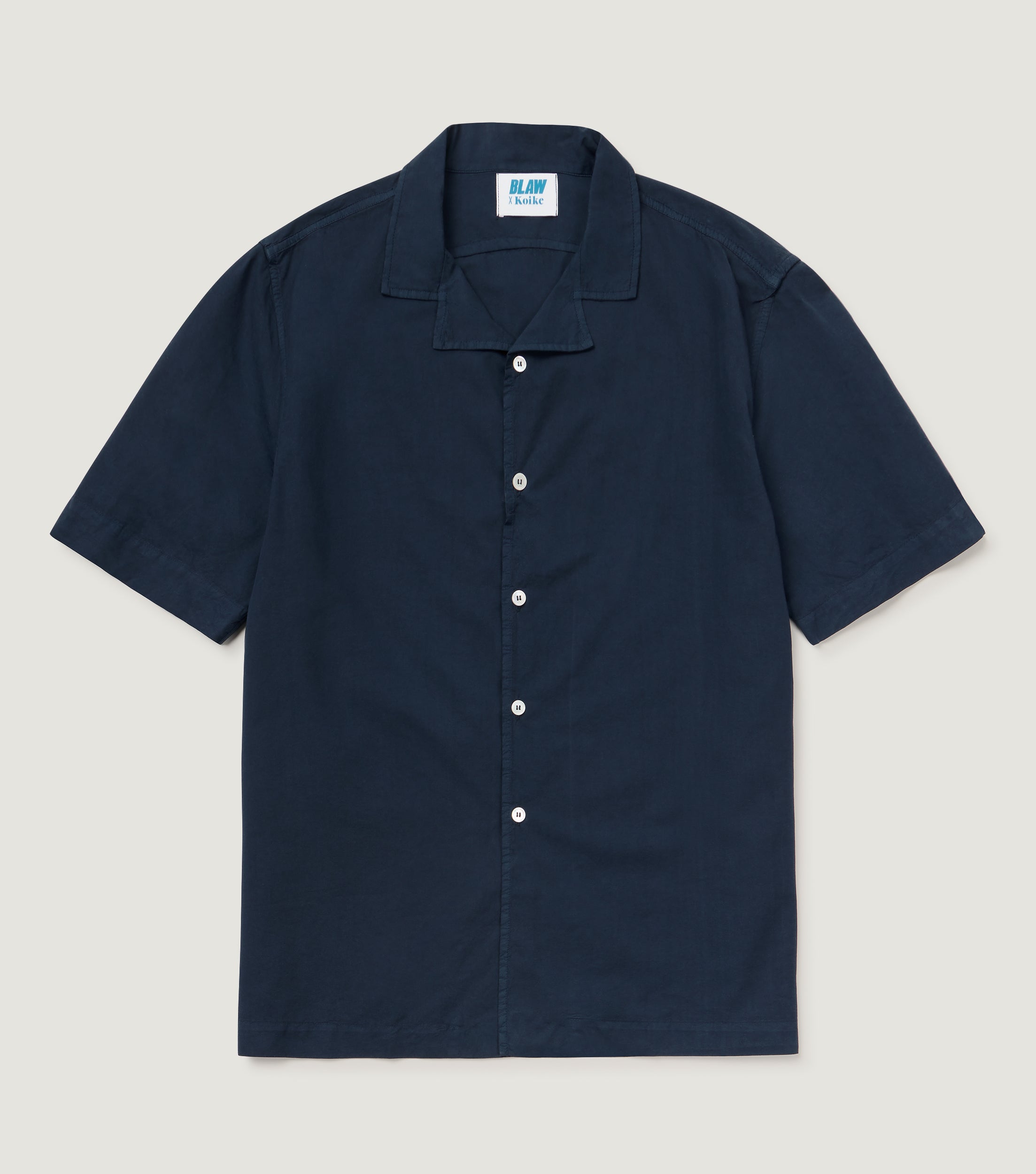 Tencel Short Sleeve Shirt Night - Blaw x Koike