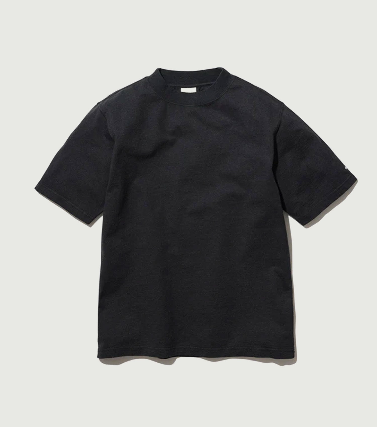 Recycled Cotton Heavy Mockneck Black - Snow Peak