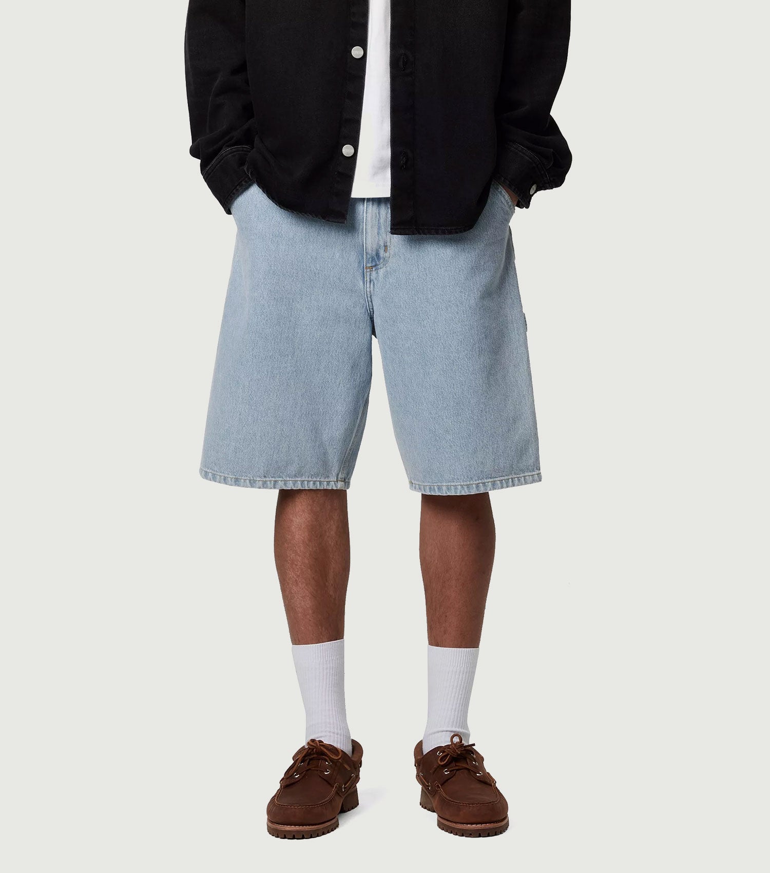 Single Knee Short Cotton Blue - Carhartt WIP