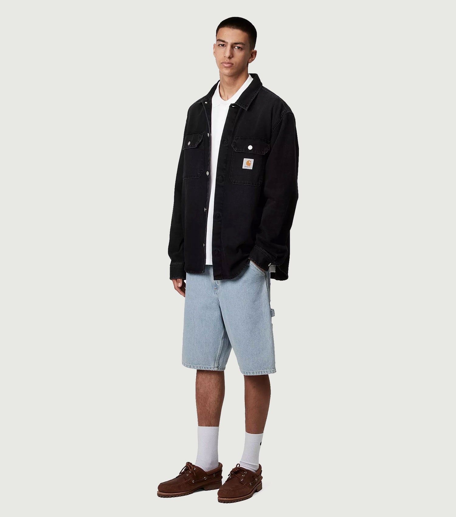 Single Knee Short Cotton Blue - Carhartt WIP