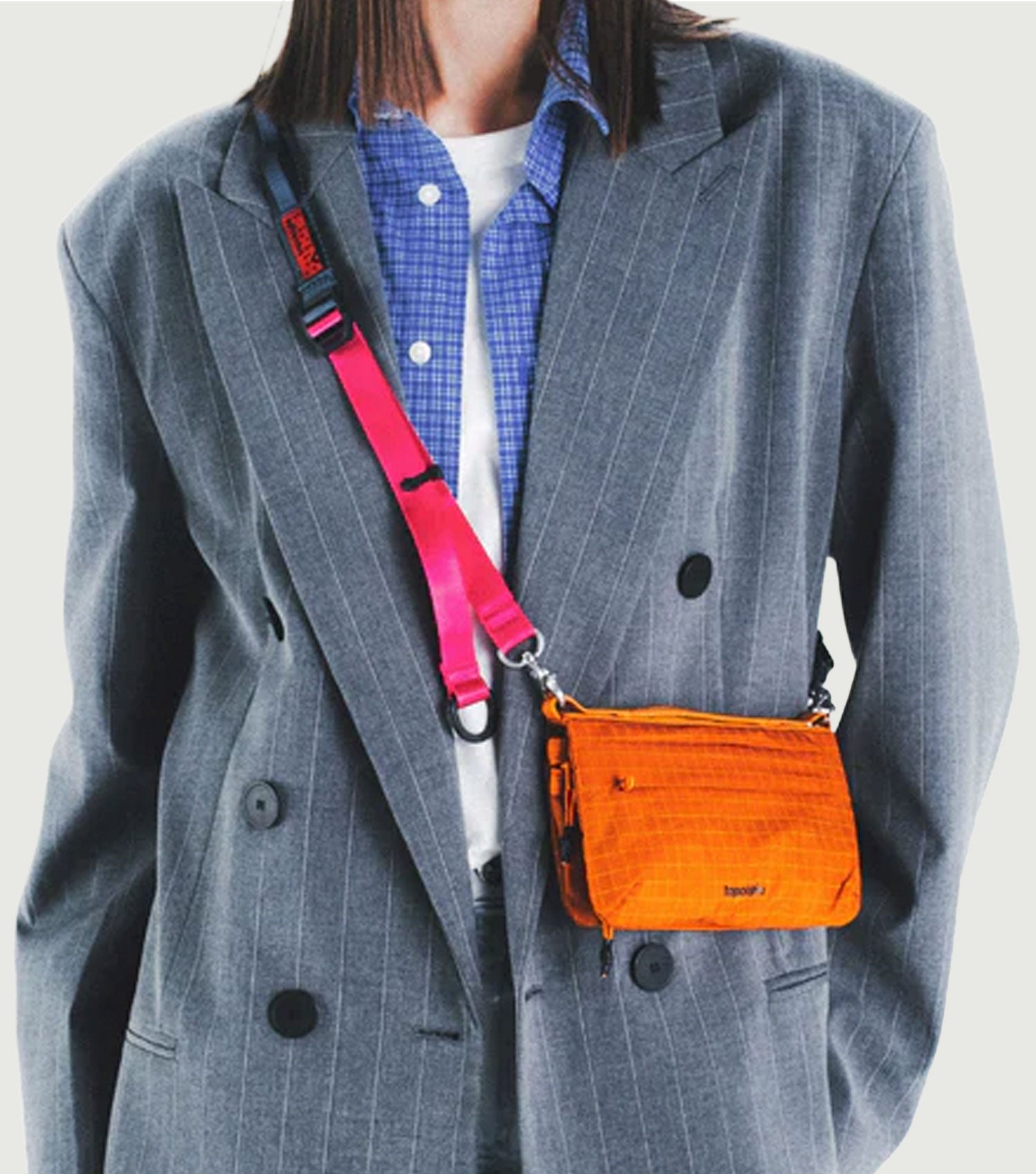 Flat Sacoche Small Burn Orange Glazed Ripstop - Topologie