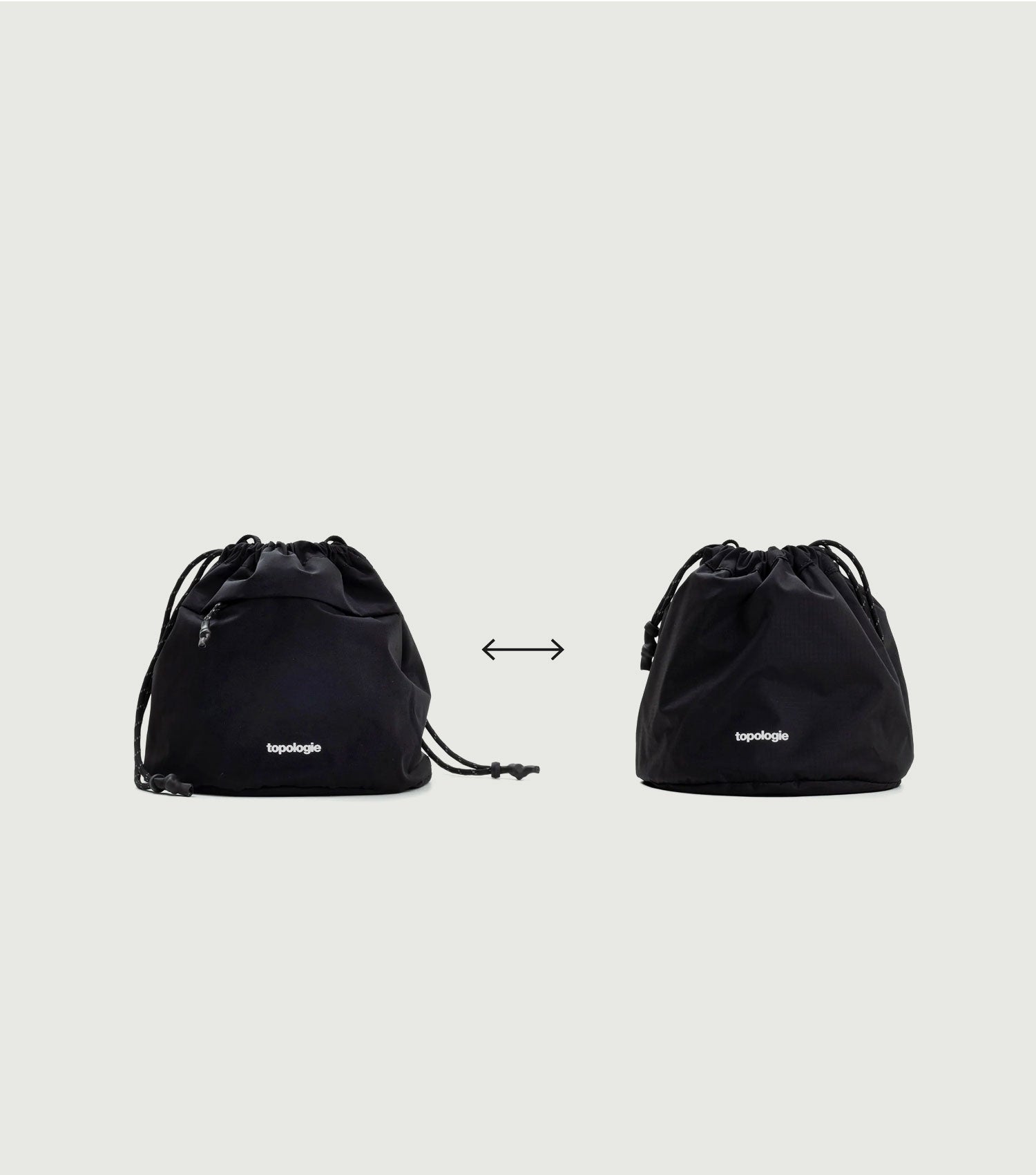 Reversible Bucket Black Tech Sateen - Topologie