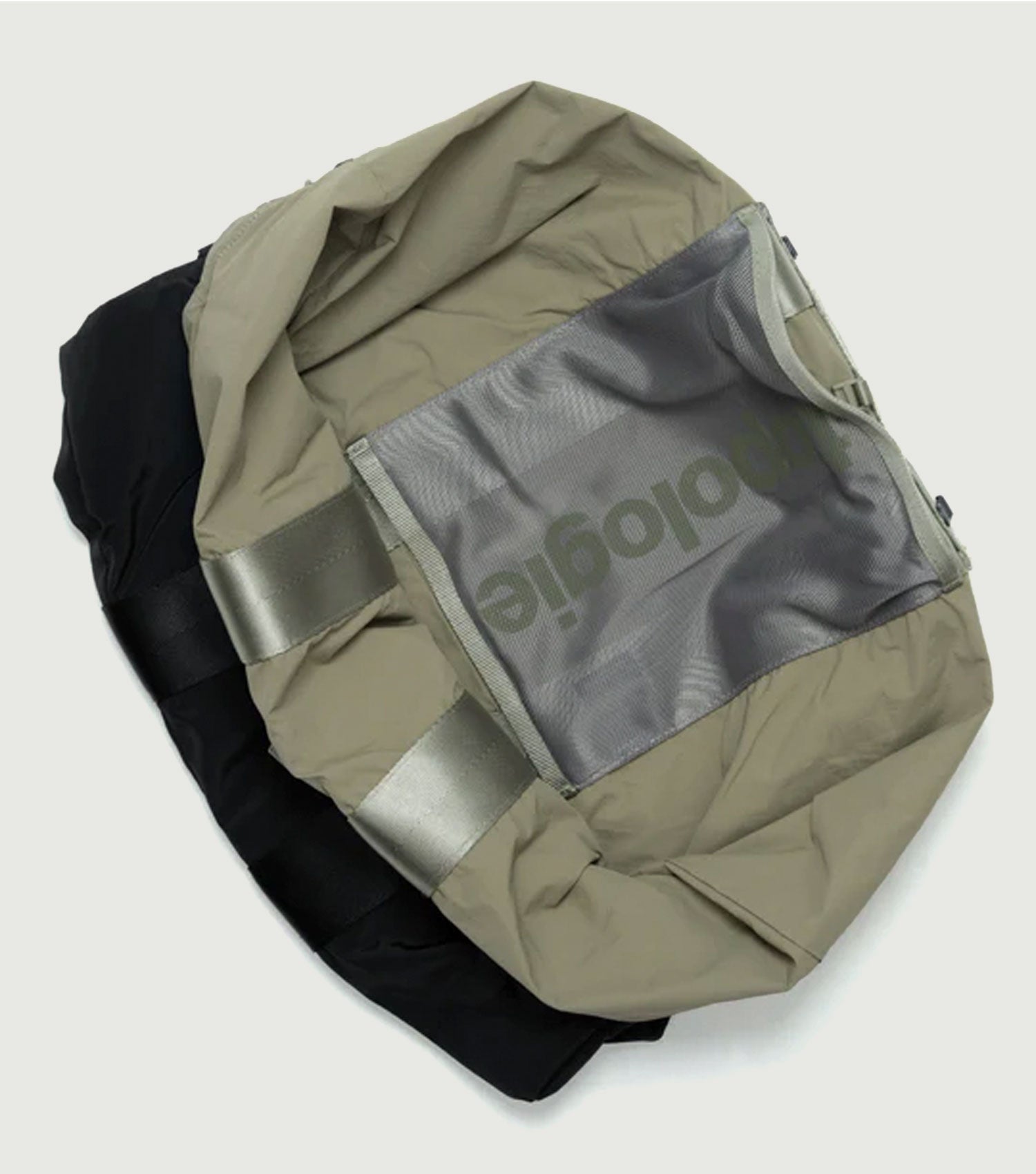 Summit Tote Wide Medium Black Tech Sateen - Topologie