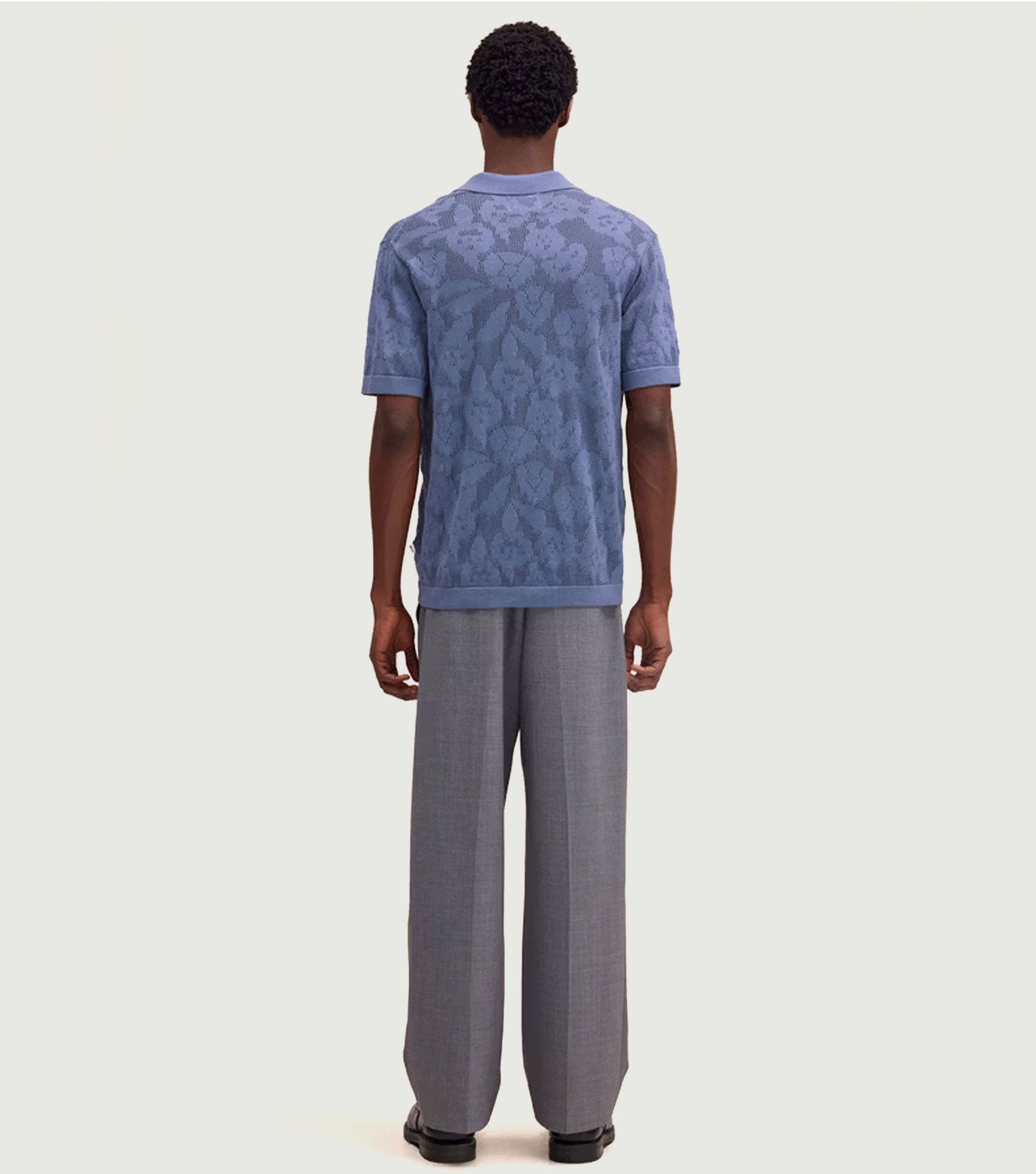 Ryan - Organic cotton polo Stone Blue - NN.07