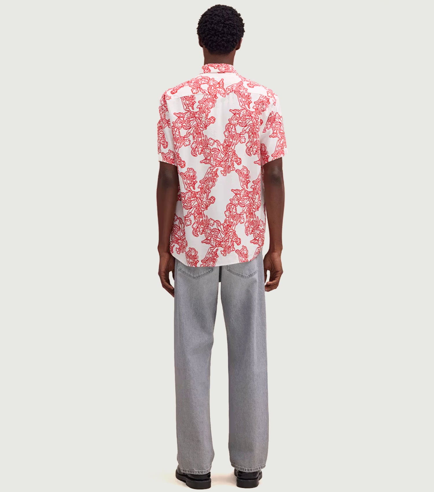 Deon - All-Over Print shirt Ivory - NN.07