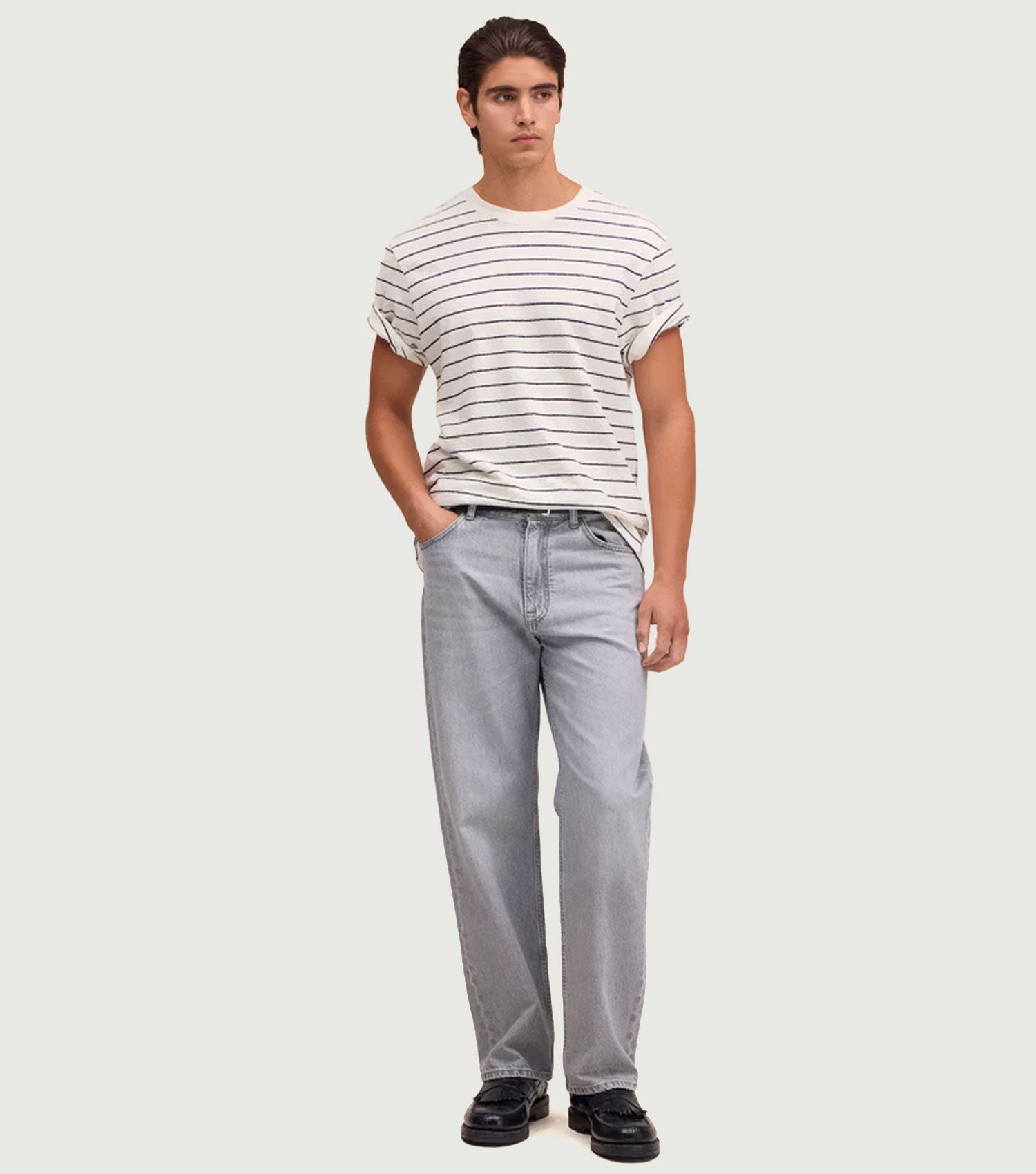 Pedro - Crepe tee Navy Blue - NN.07