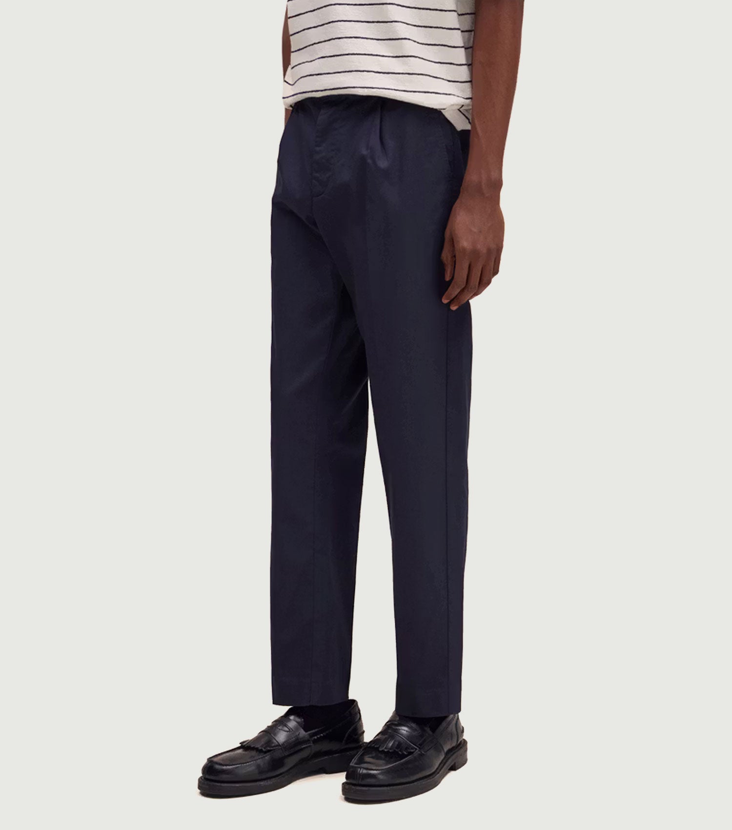 Bill - Tapered Leg Gabardine Regular Fit trouser Deep Navy - NN.07