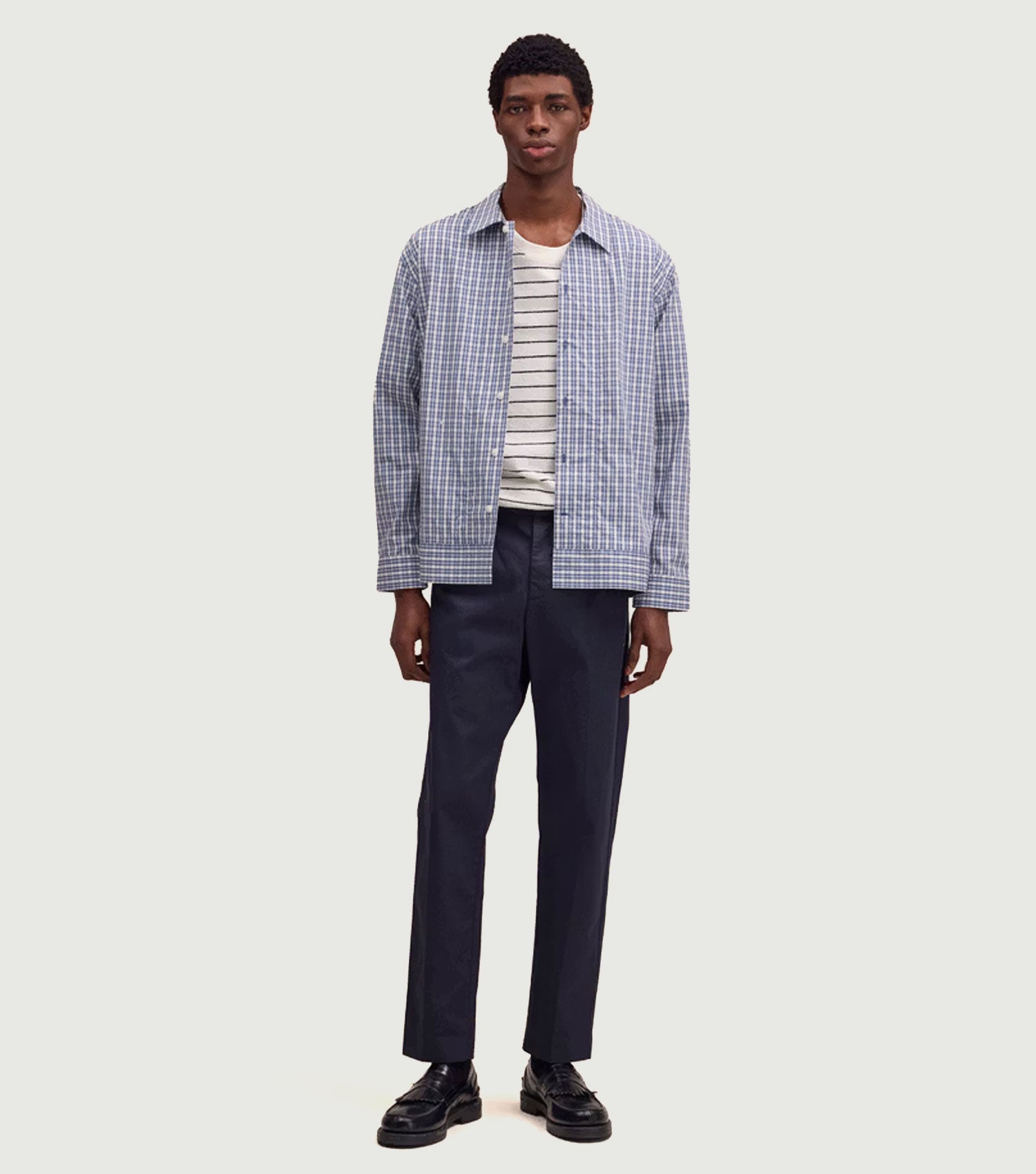 Bill - Tapered Leg Gabardine Regular Fit trouser Deep Navy - NN.07