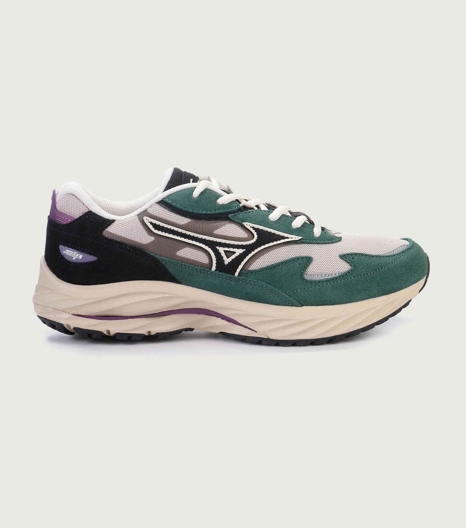 Wave Rider B Silver Cloud/Vulcan/BistroGreen - Mizuno