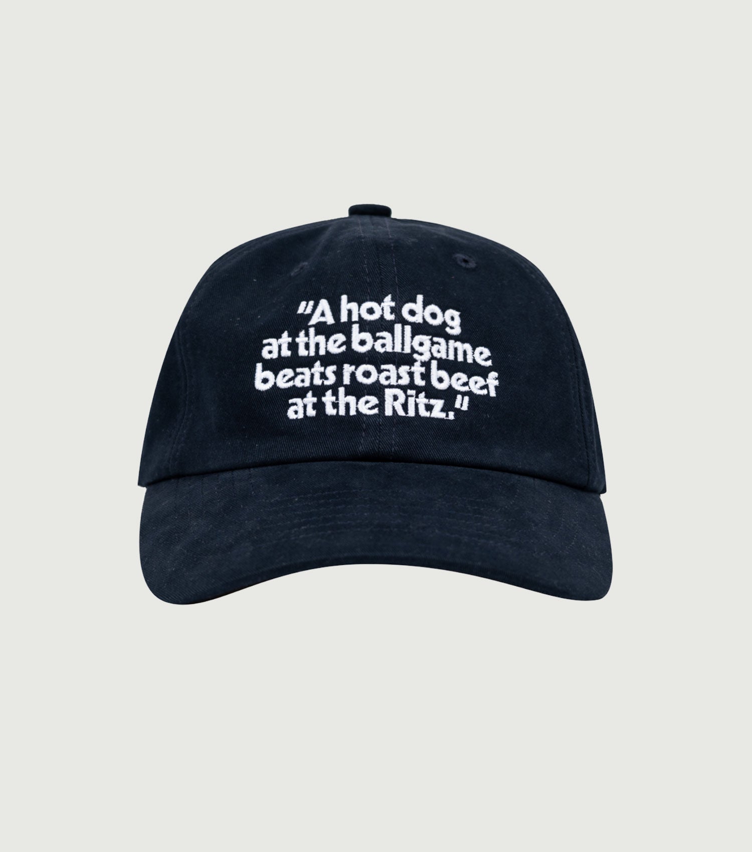 Ritz 6 Panel Cap Dark Navy - Reception