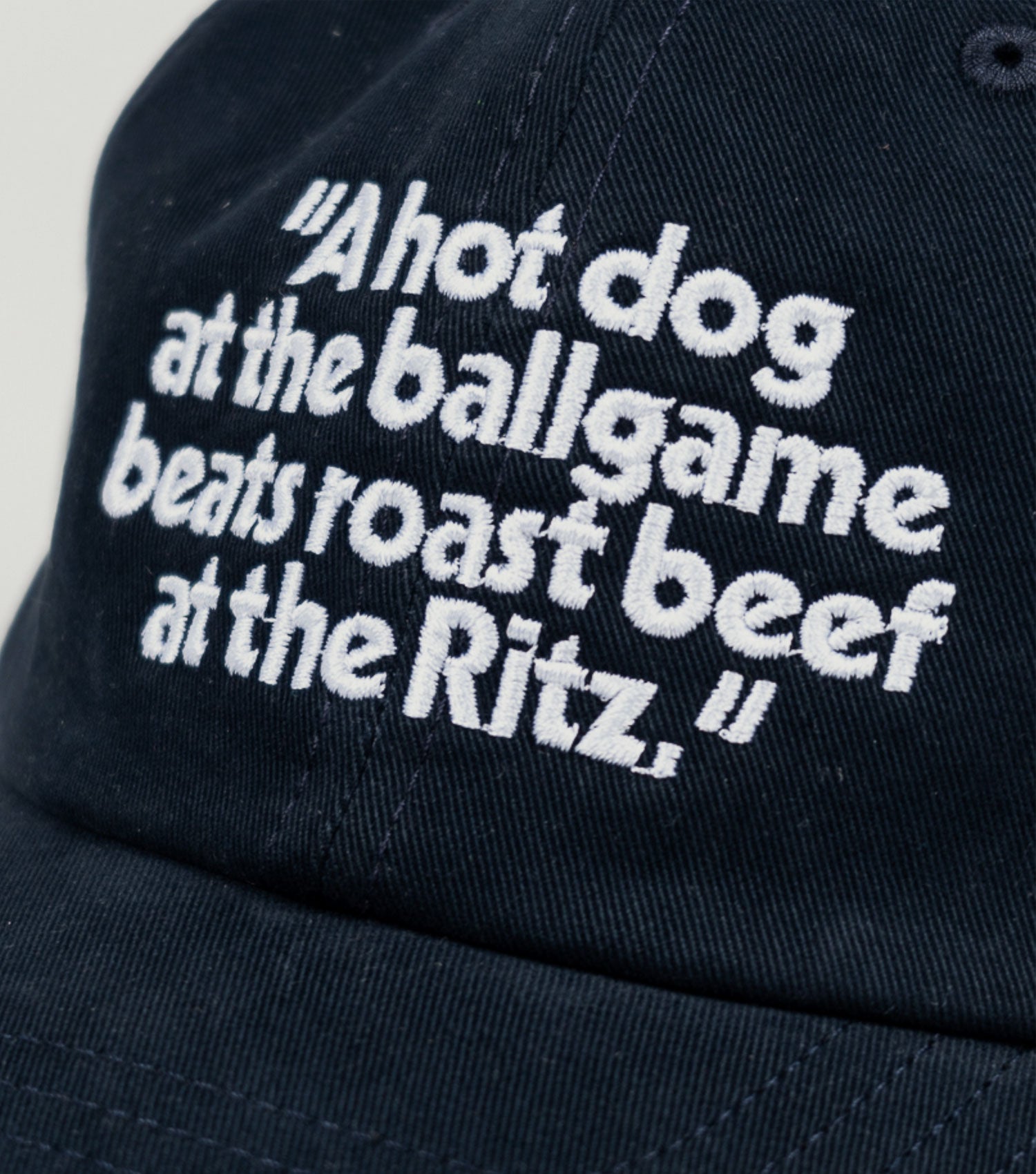 Ritz 6 Panel Cap Dark Navy - Reception