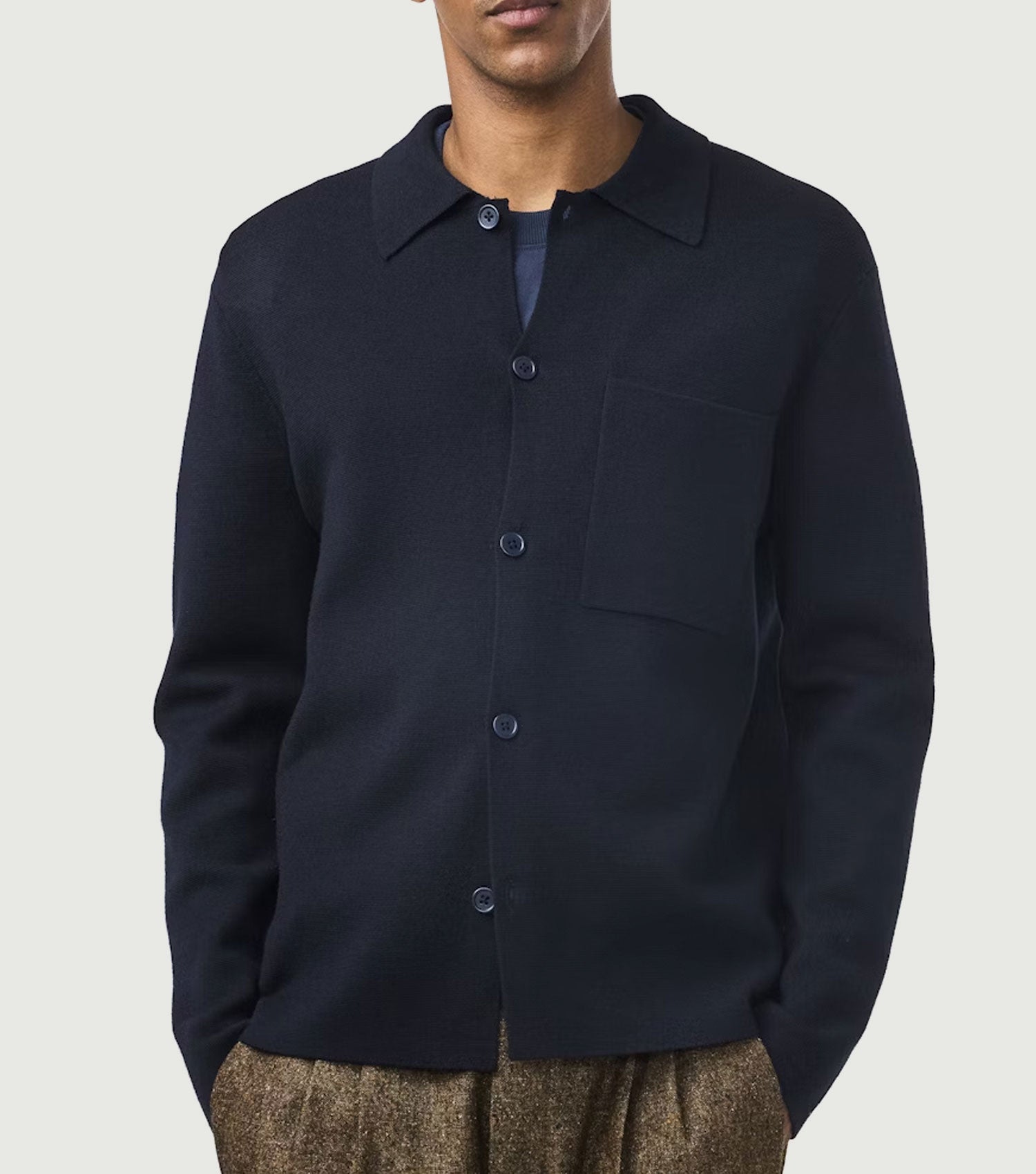 Jonas 6398 Overshirt Navy Blue - NN.07