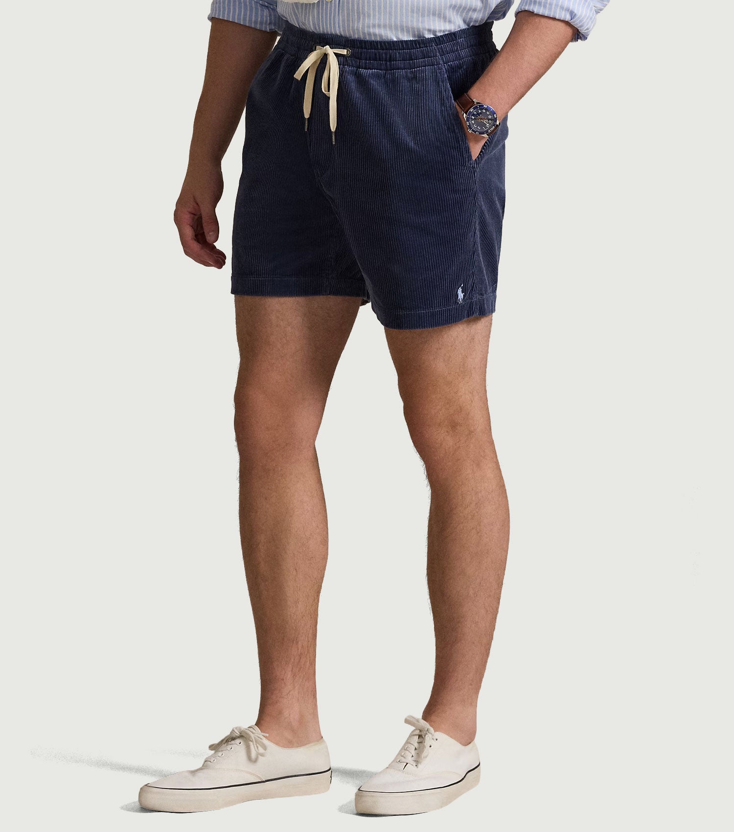 15 cm Polo Prepster Corduroy Shorts Boston Navy - Ralph Lauren