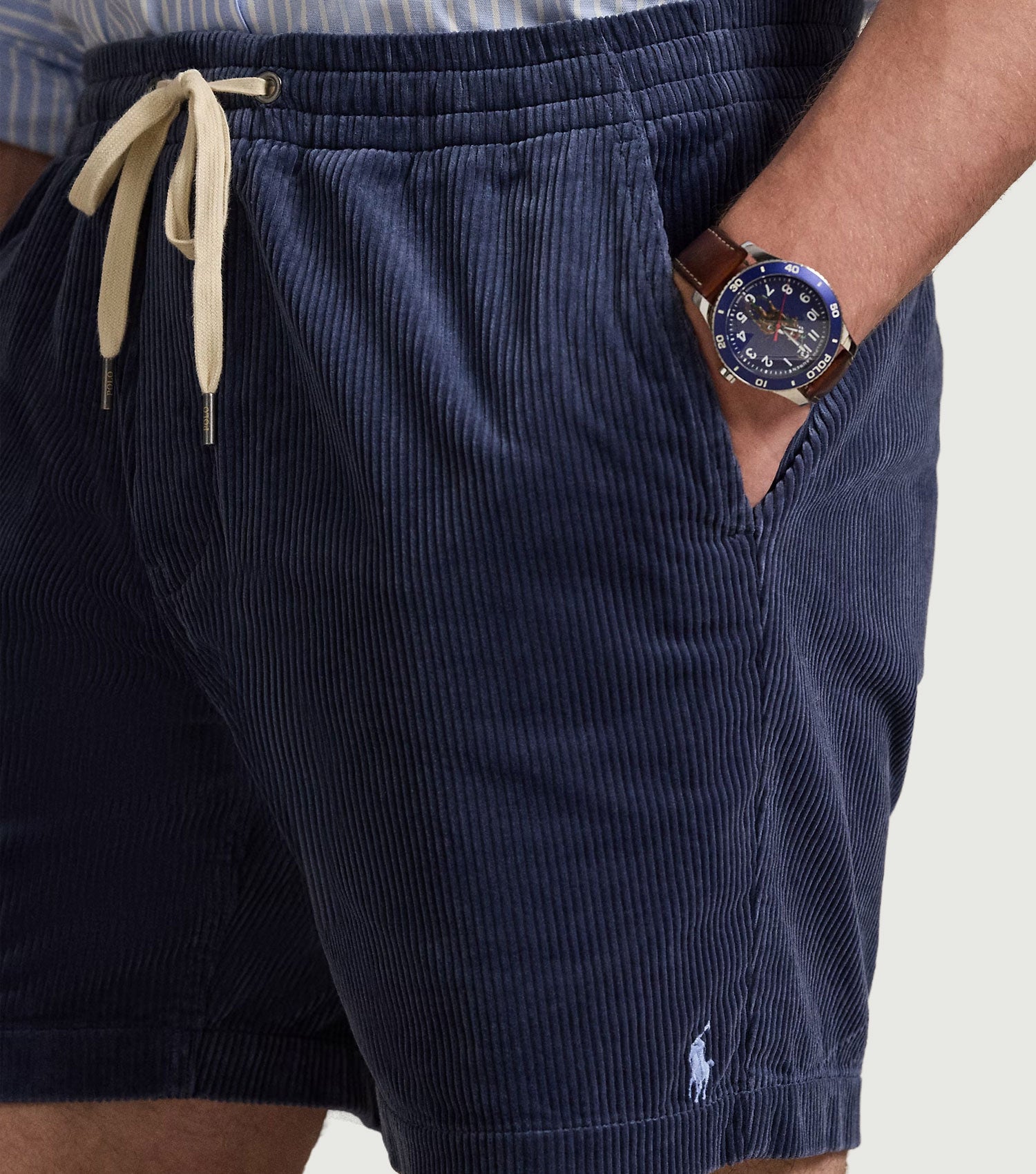 15 cm Polo Prepster Corduroy Shorts Boston Navy - Ralph Lauren