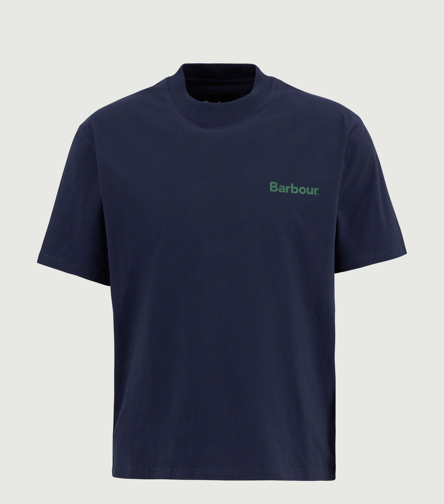 Barbour Crossby Archive Logo OS T-Shirt Navy - Barbour