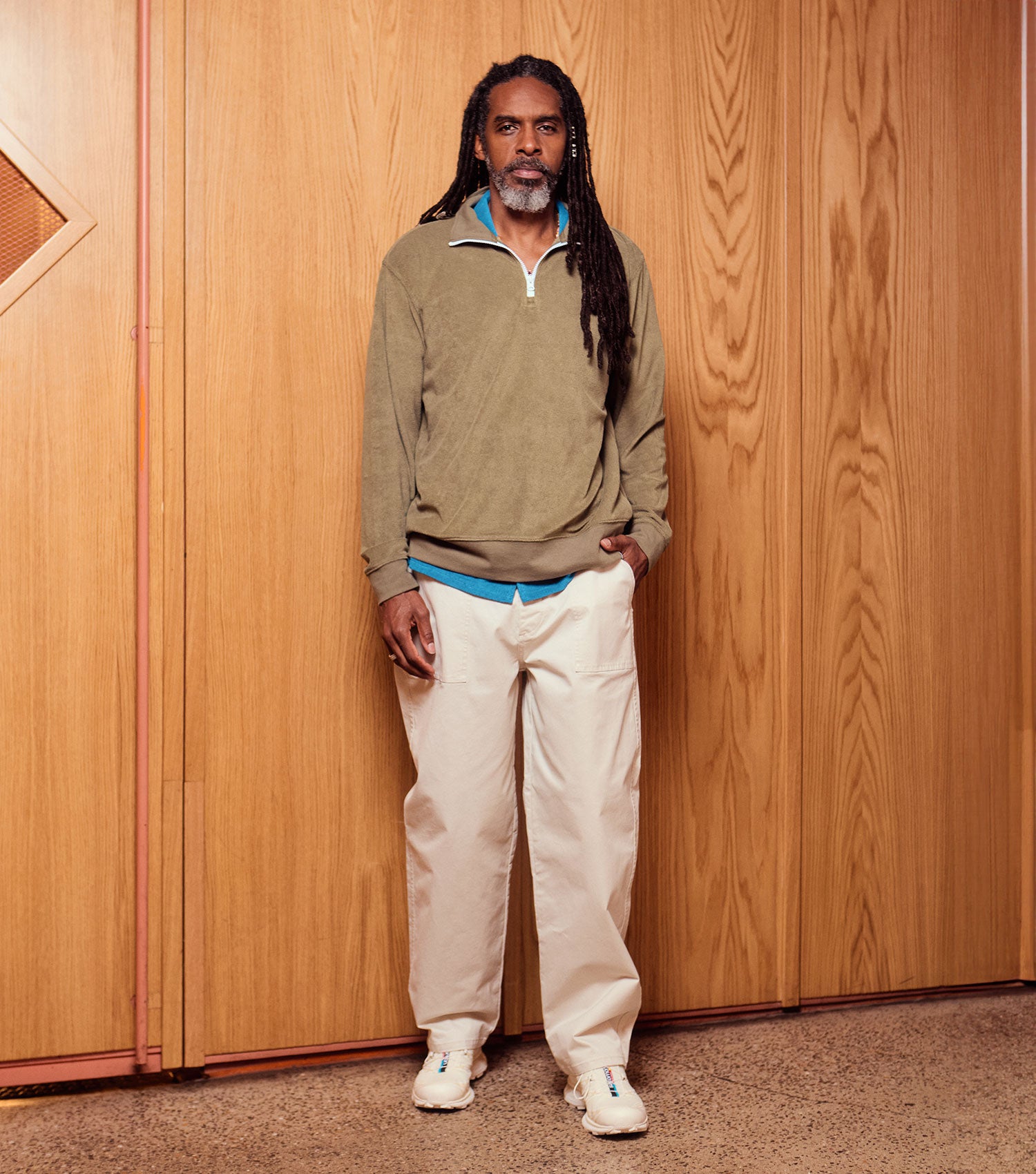 Front pocket Pant 20/60 Dobby Ecru - BLAW