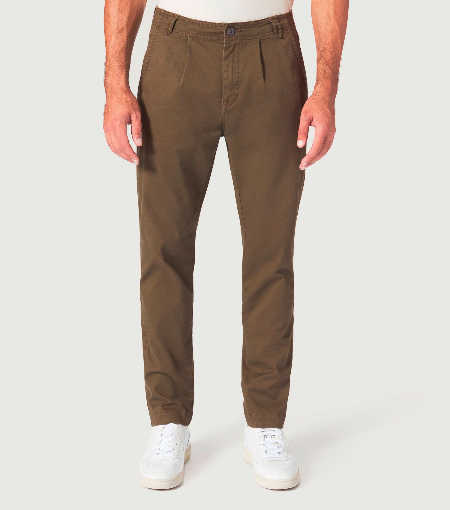 Chino Pleated 2/60 Pant Beige - BLAW