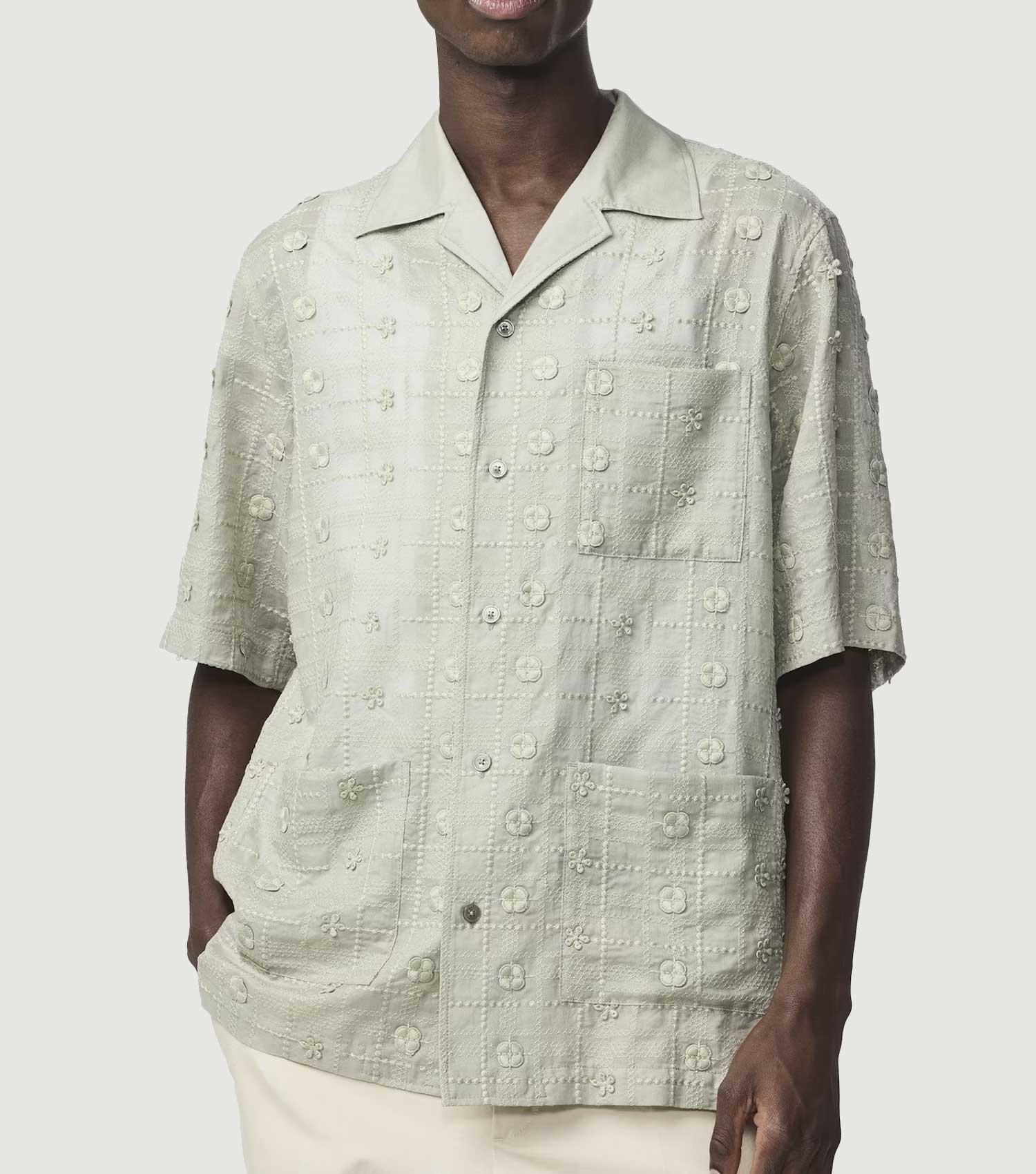 Ben SS Shirt 5026 Sage Green - NN.07
