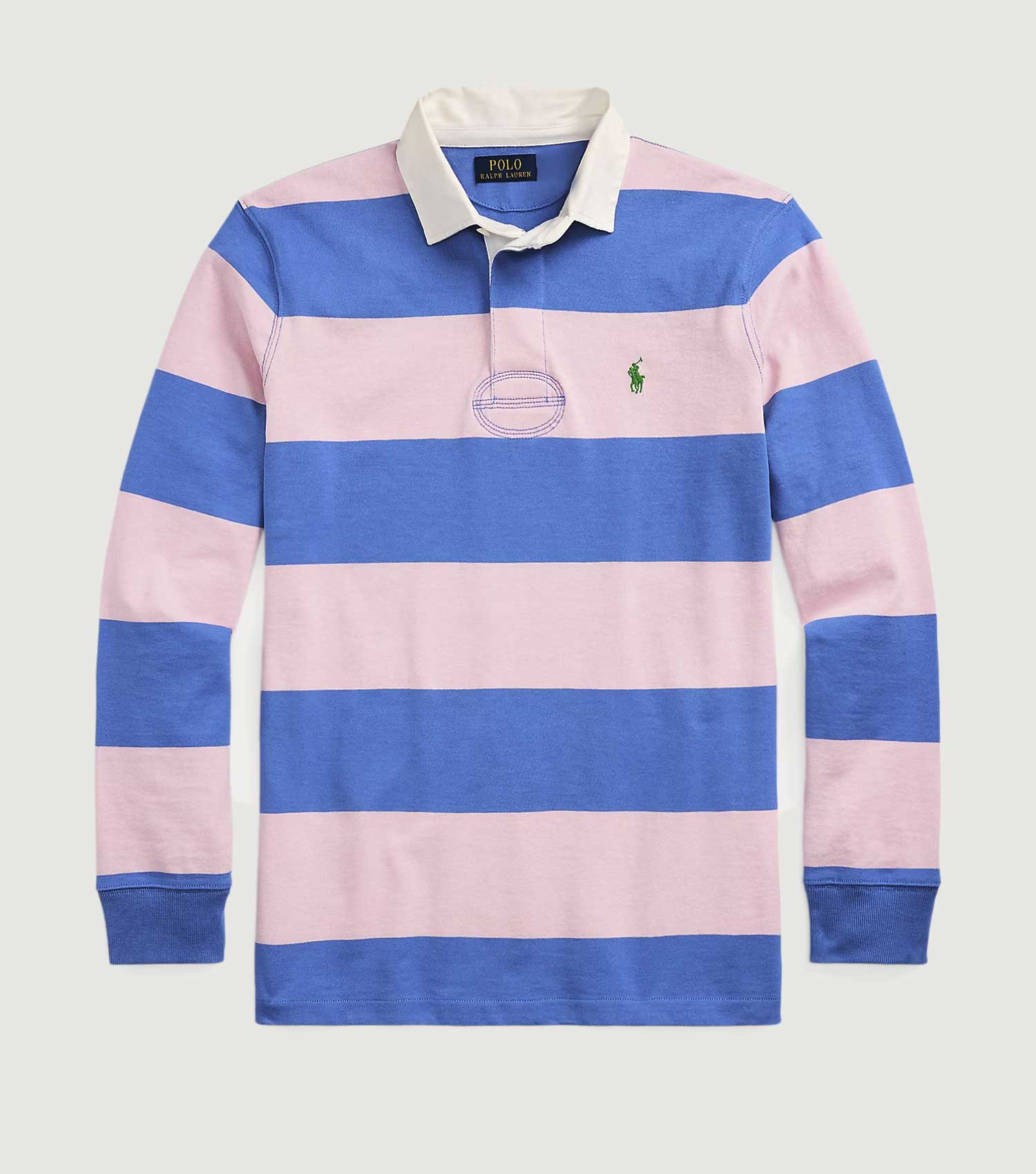 Long Sleeve Rugby Polo Pink - Ralph Lauren