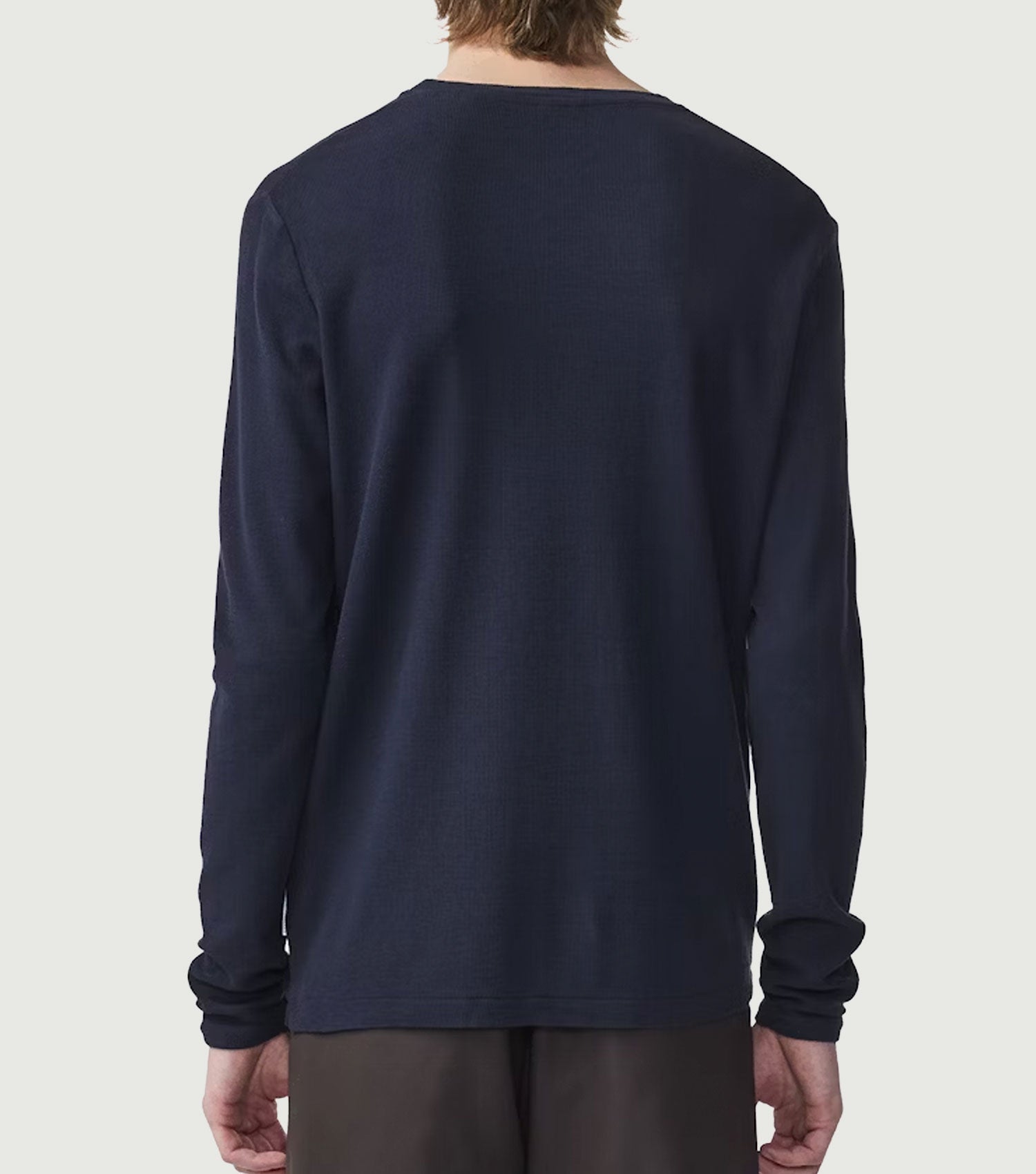 Clive Waffle knit Tee Navy Blue - NN.07