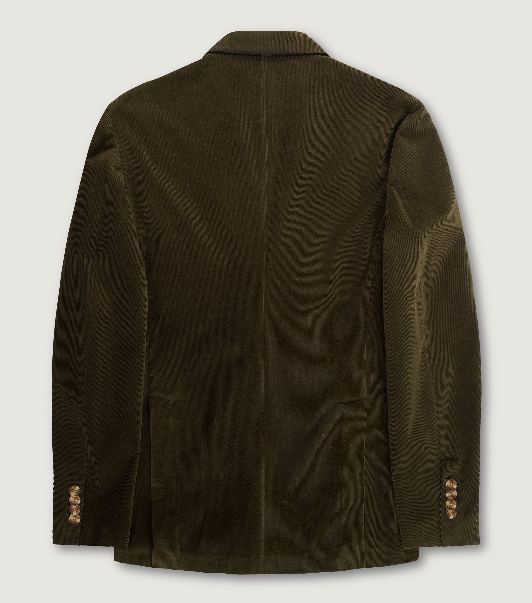 Corduroy Double Breasted Blazer Jacket Army - BLAW