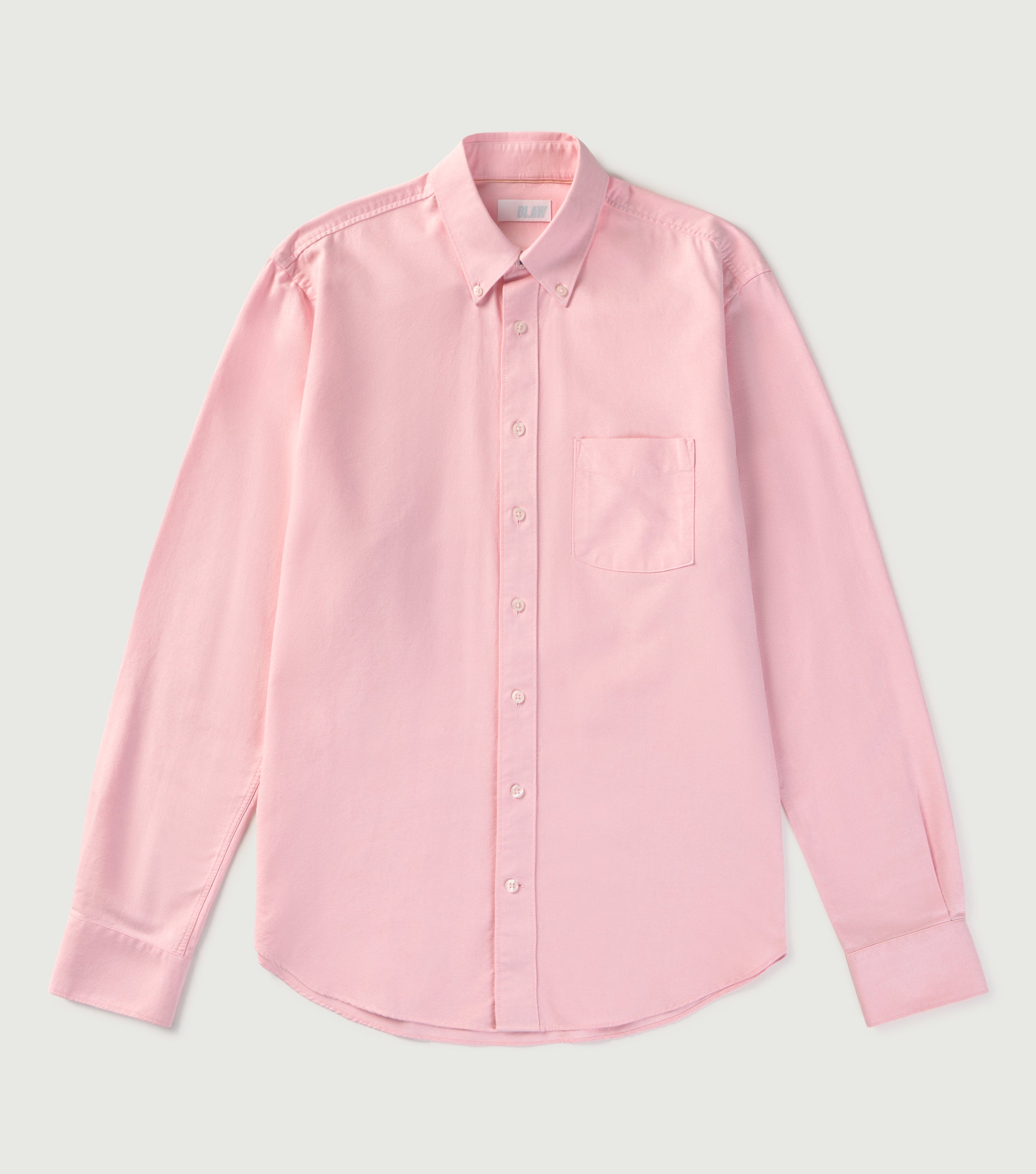 Oxford Button Down Shirt Pink - BLAW