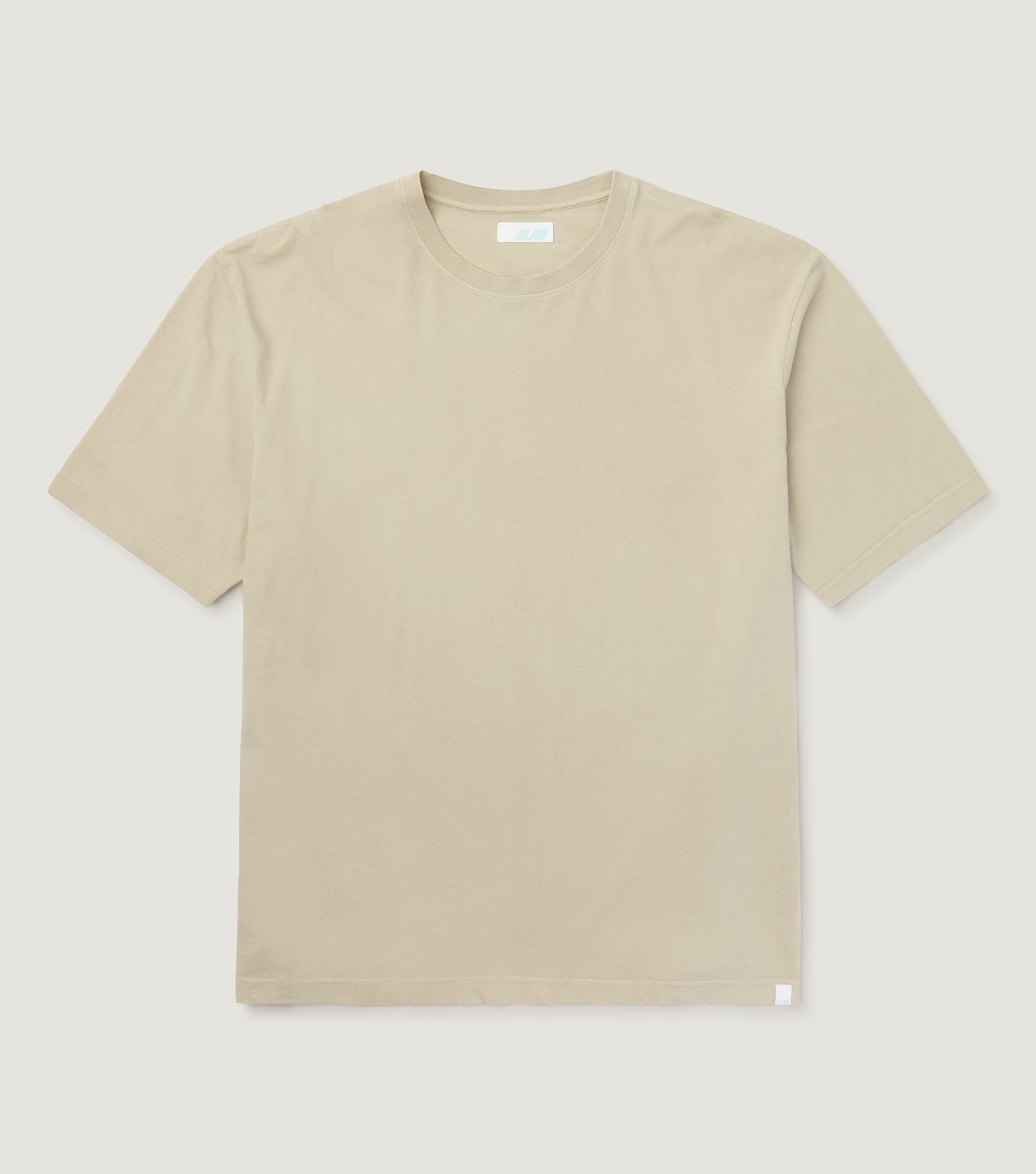 Oversize Cotton T-shirt Stone - BLAW