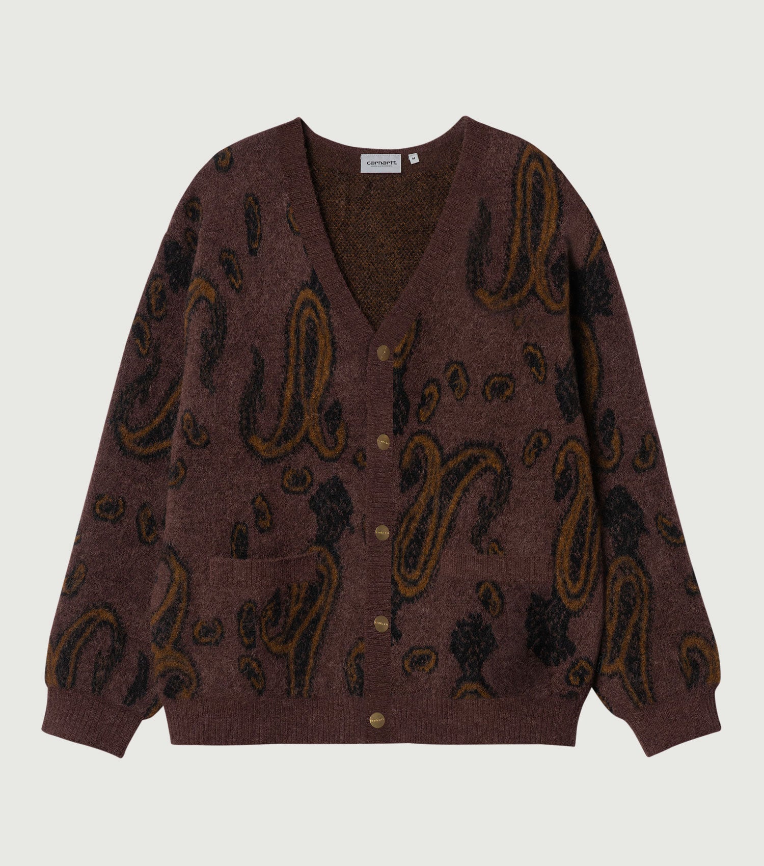 Medford Cardigan Paisley Jacquard Buckeye - Carhartt