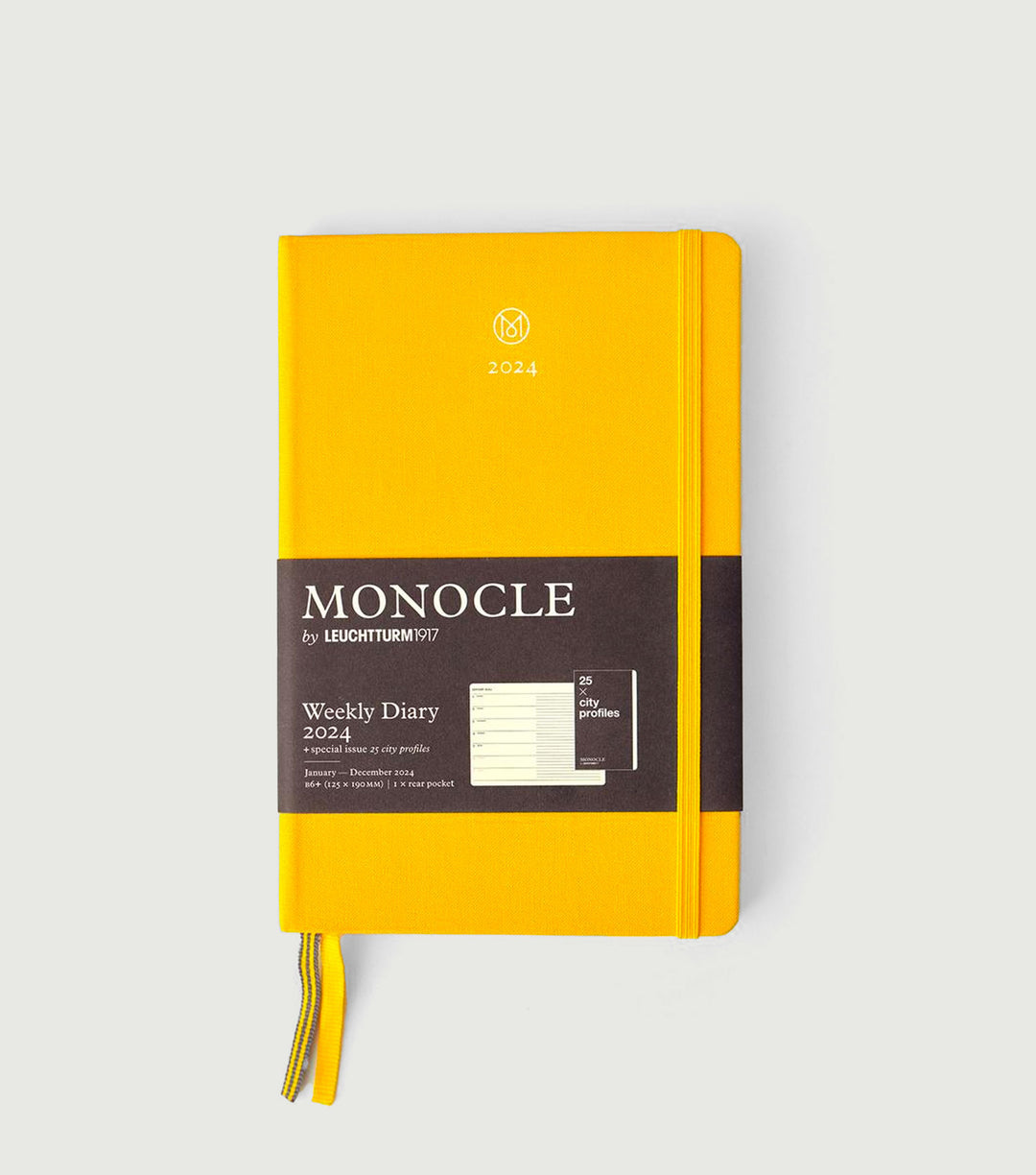 Weekly  Diary 2024 Yellow - MONOCLE by Leuchtturm1917