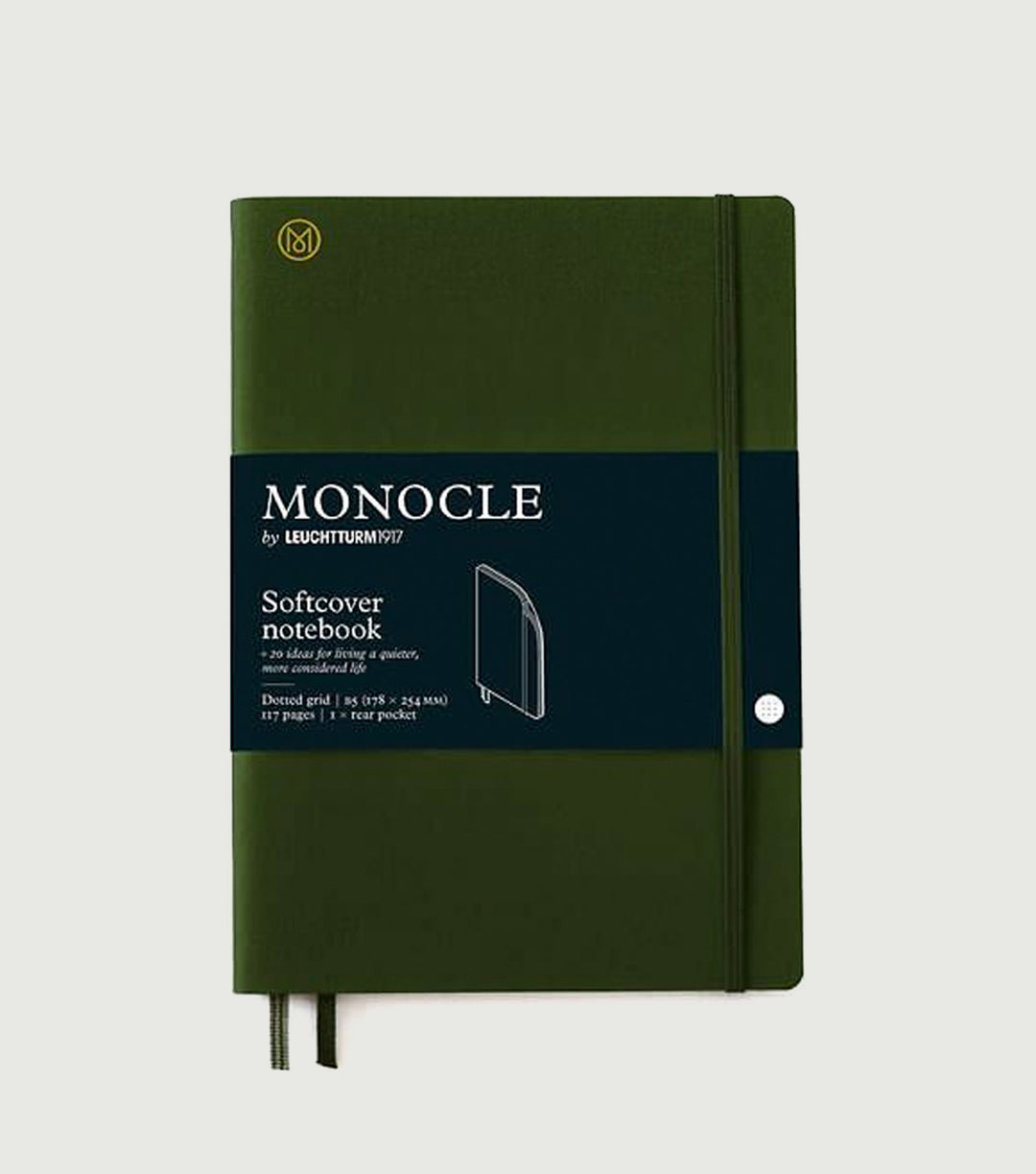 Notebook B5 Monocle, Soft Cover Light Olive - MONOCLE by Leuchtturm1917