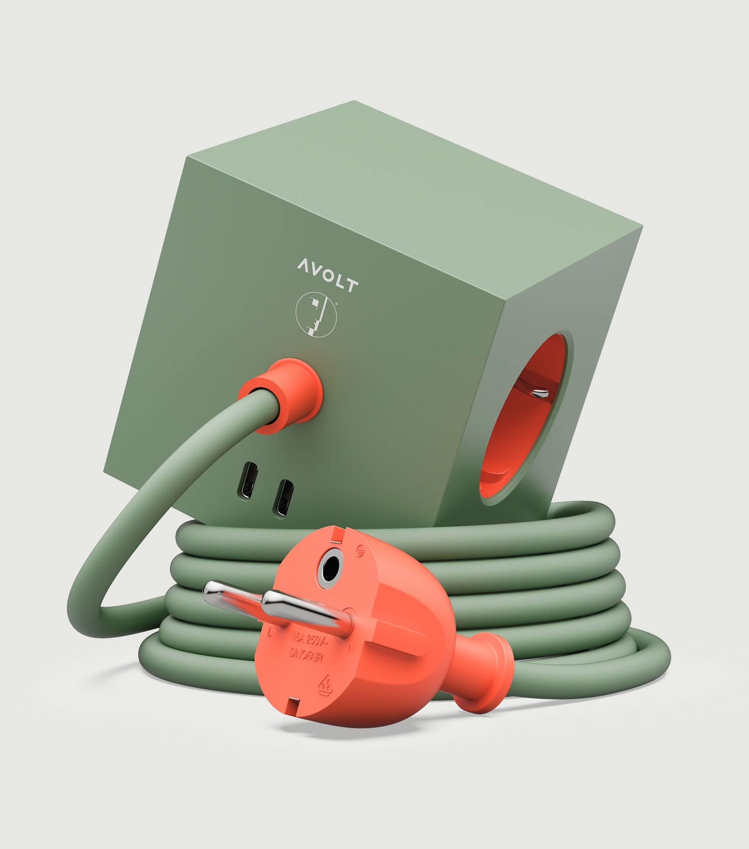 Square 1 - Bauhaus-Archiv USB-C (30W) Gecko Bloom - Avolt