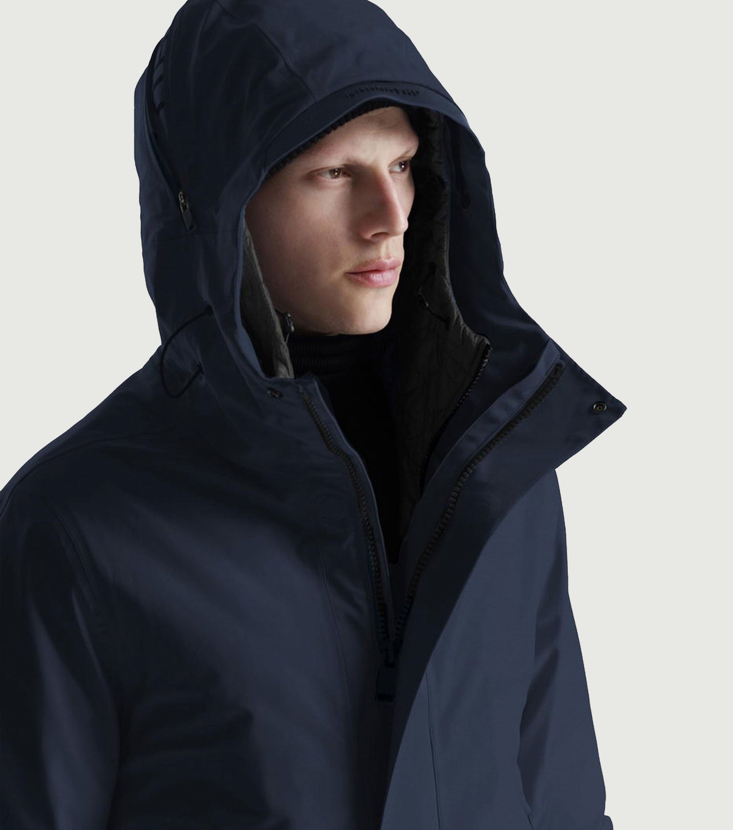 Plank Liner Parka Qm552-61 Navy Blue - Krakatau