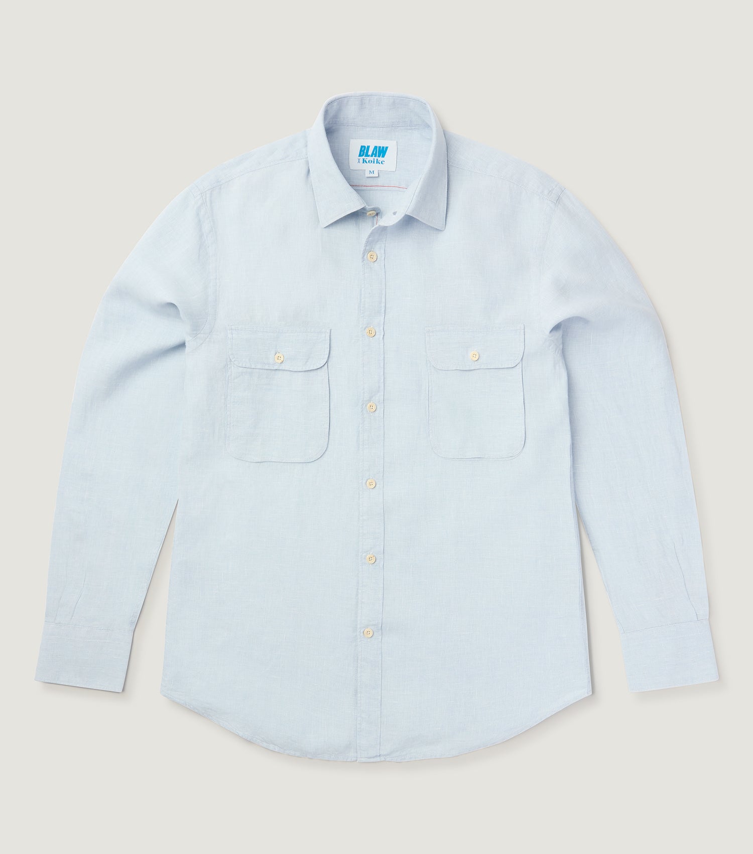 Indigo 2 Pockets Shirt Light Blue - Blaw x Koike