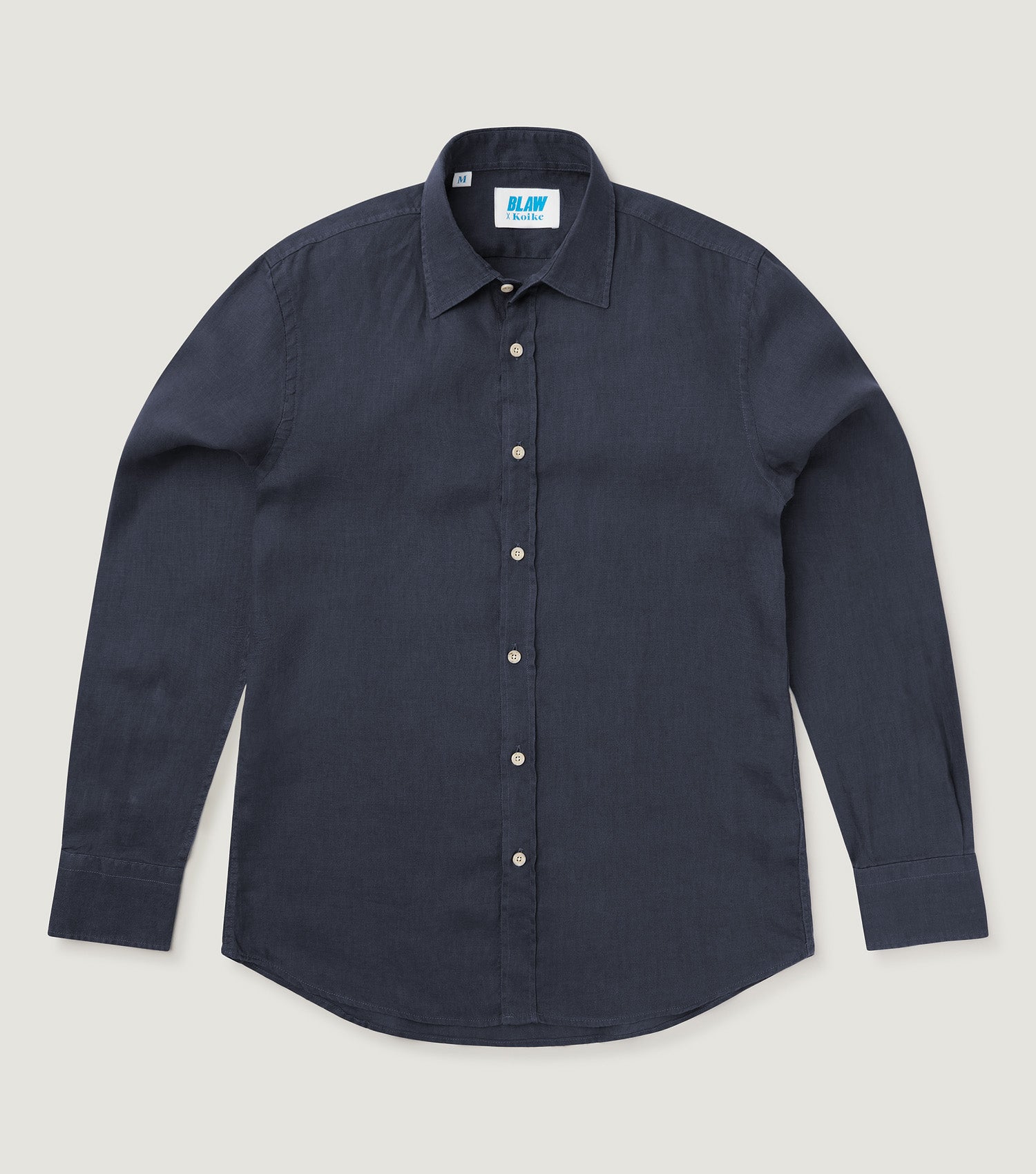 Indigo Linen Shirt Navy - Blaw x Koike