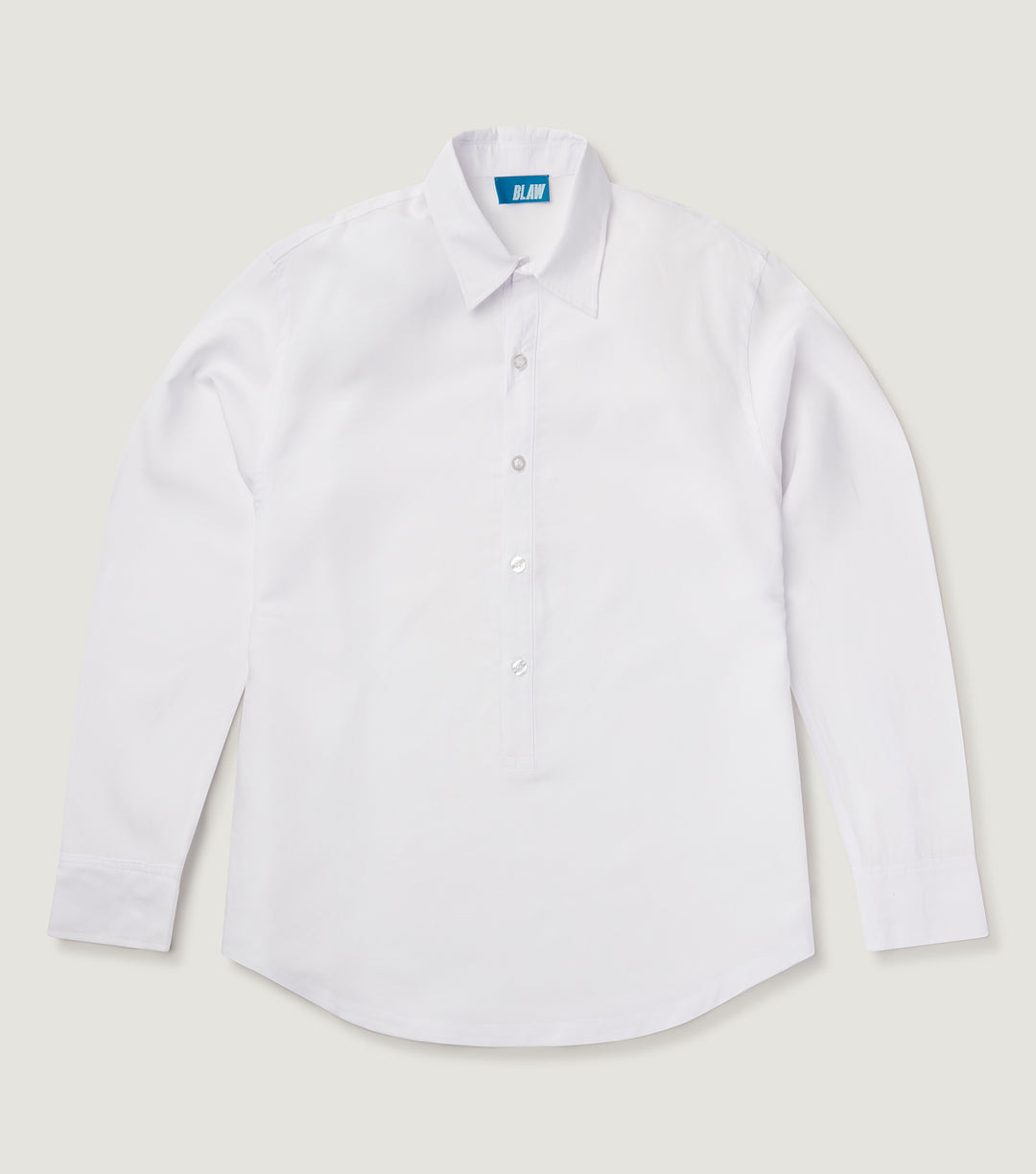 Linen Polera Shirt White - BLAW