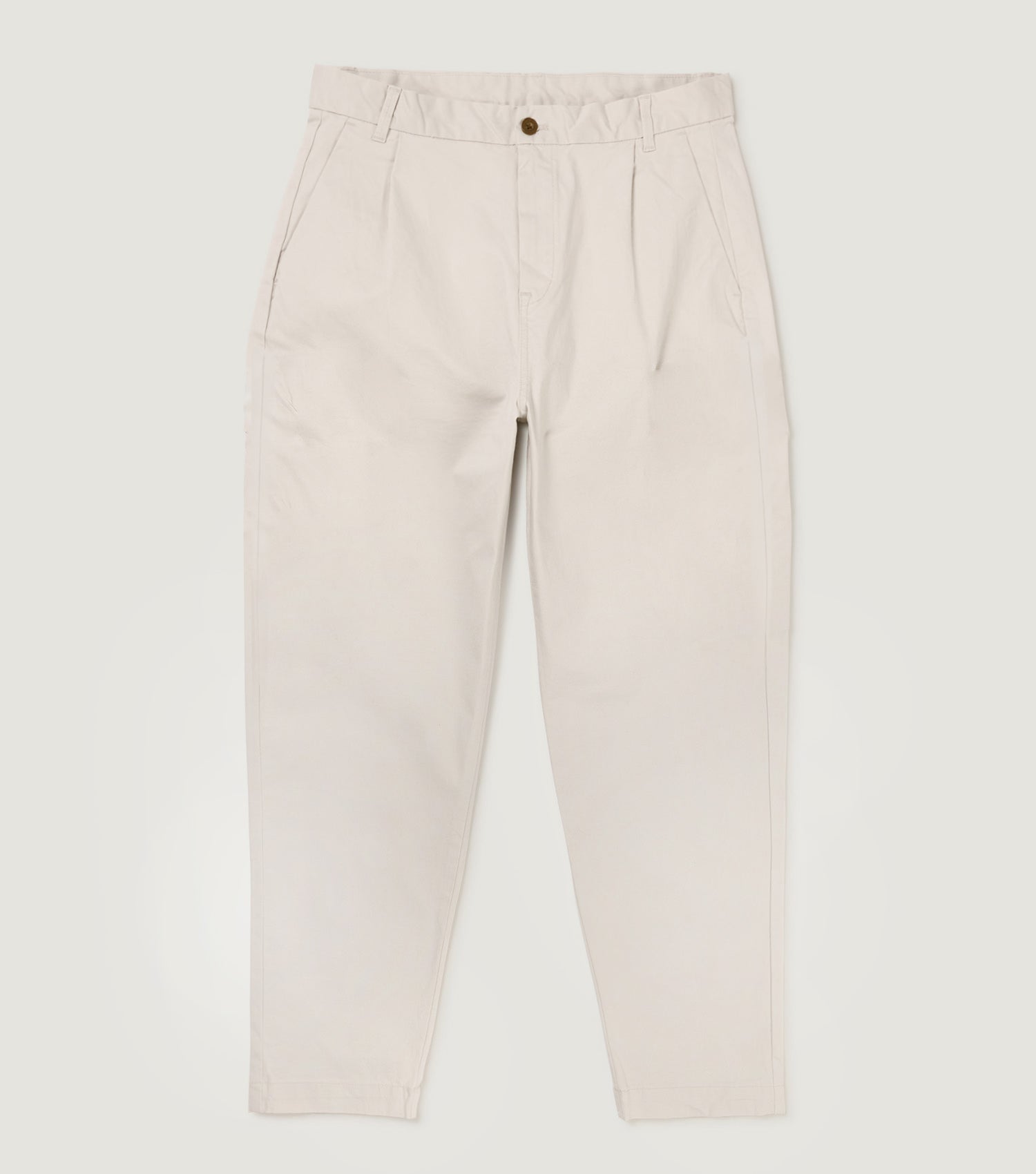 Carrot Pleated Pant Ecru - BLAW