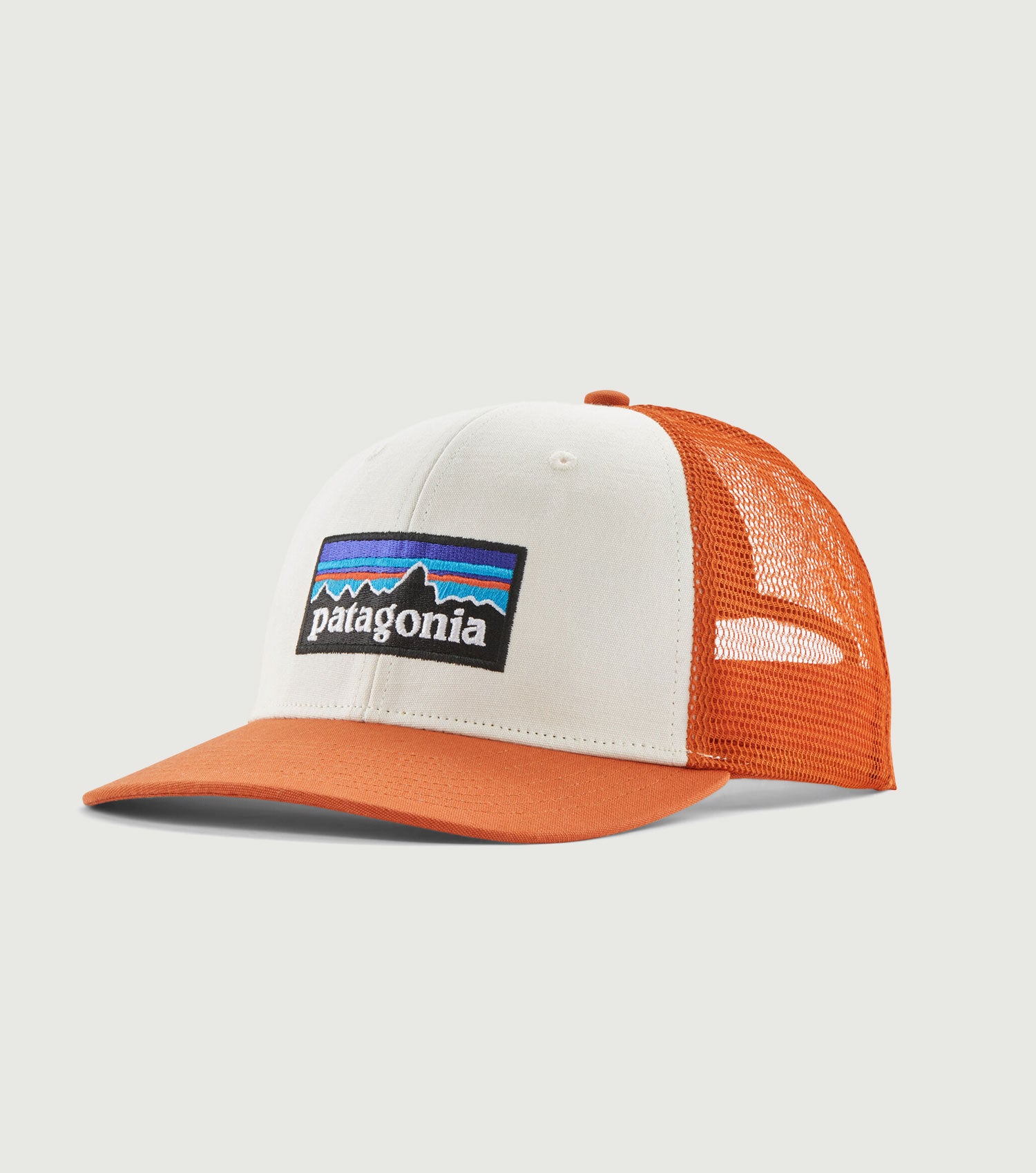 P-6 Logo Trucker Hat White Redtail Rust - Patagonia