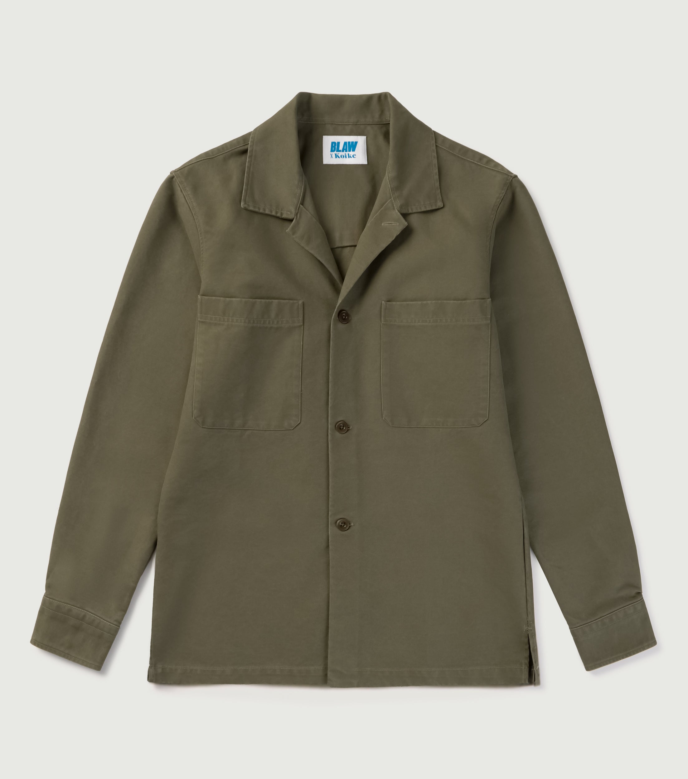 Twill 2 Pockets Overshirt Army - Blaw x Koike