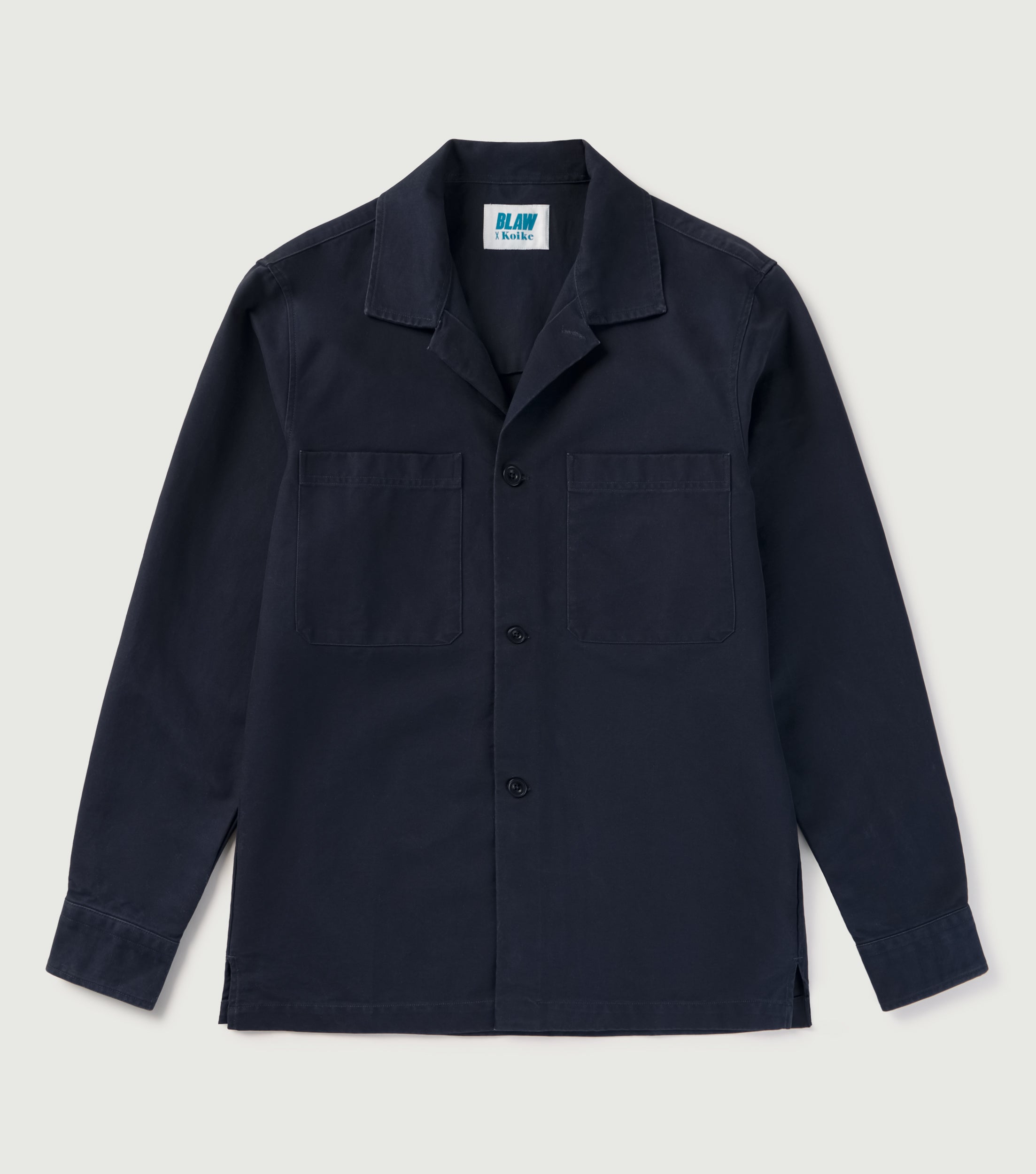 Twill 2 Pockets Overshirt Navy - Blaw x Koike