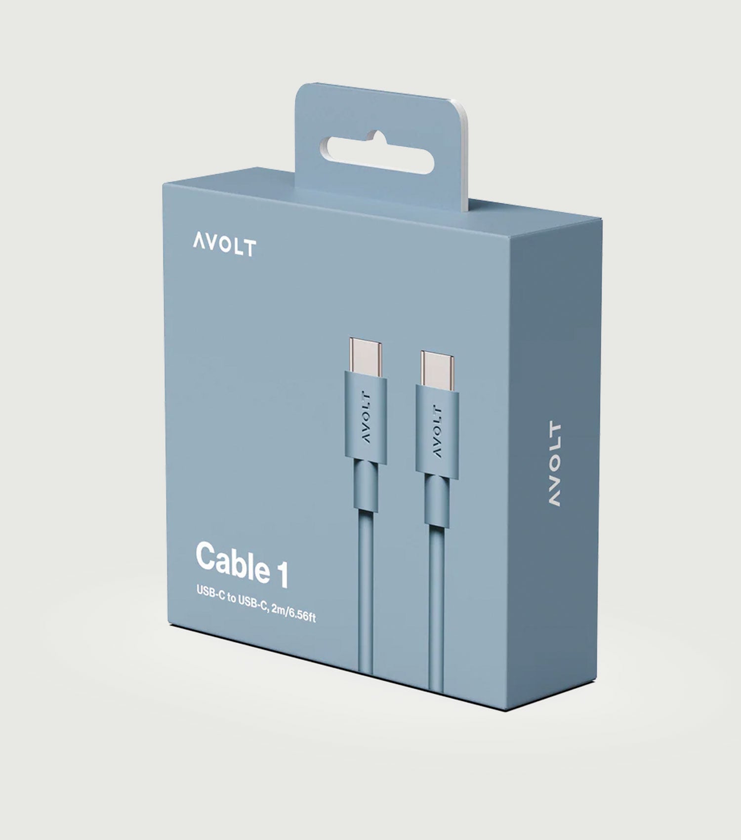 Cable 1 USB-C to USB-C / 2m Shark Blue - Avolt