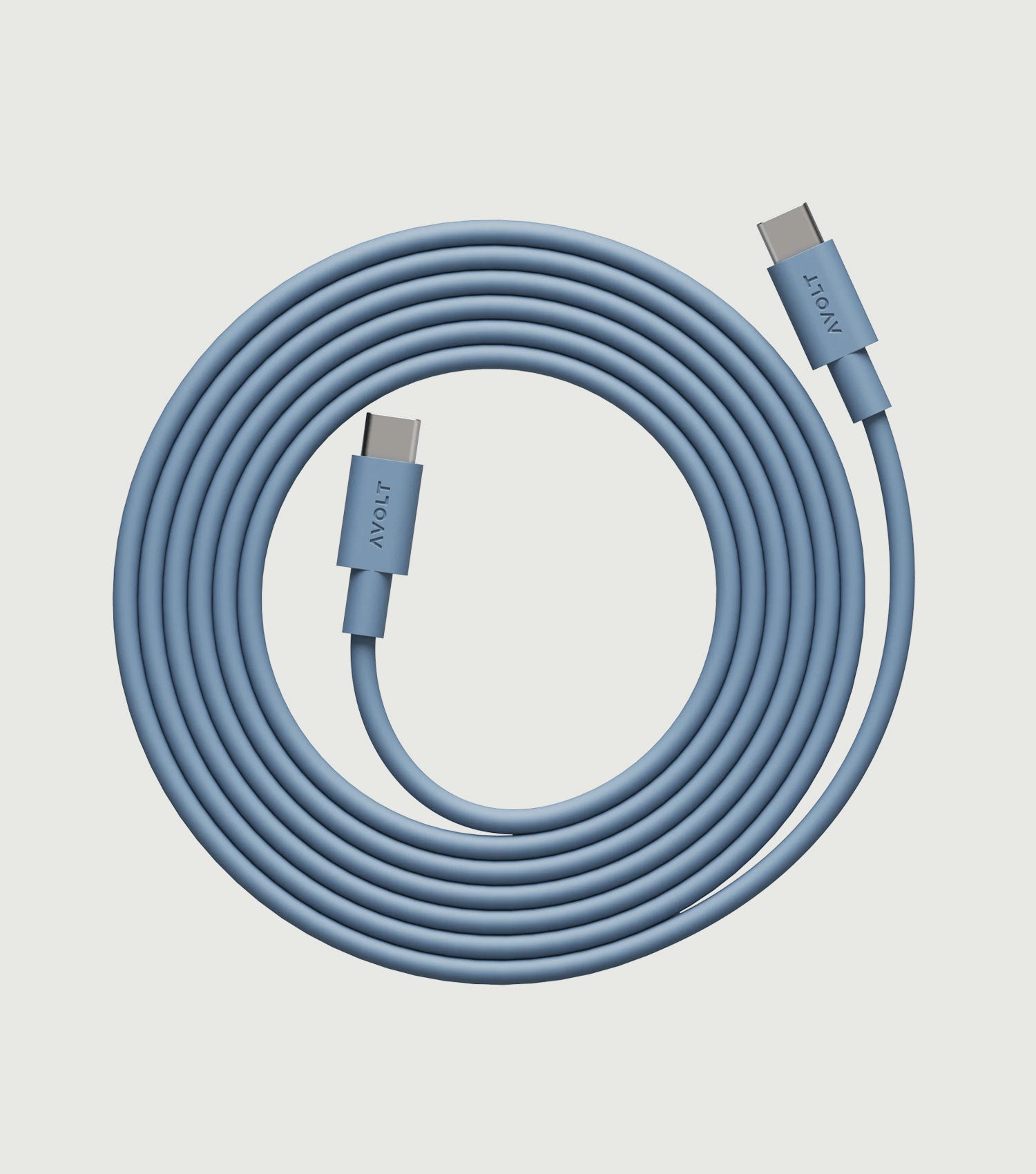 Cable 1 USB-C to USB-C / 2m Shark Blue - Avolt