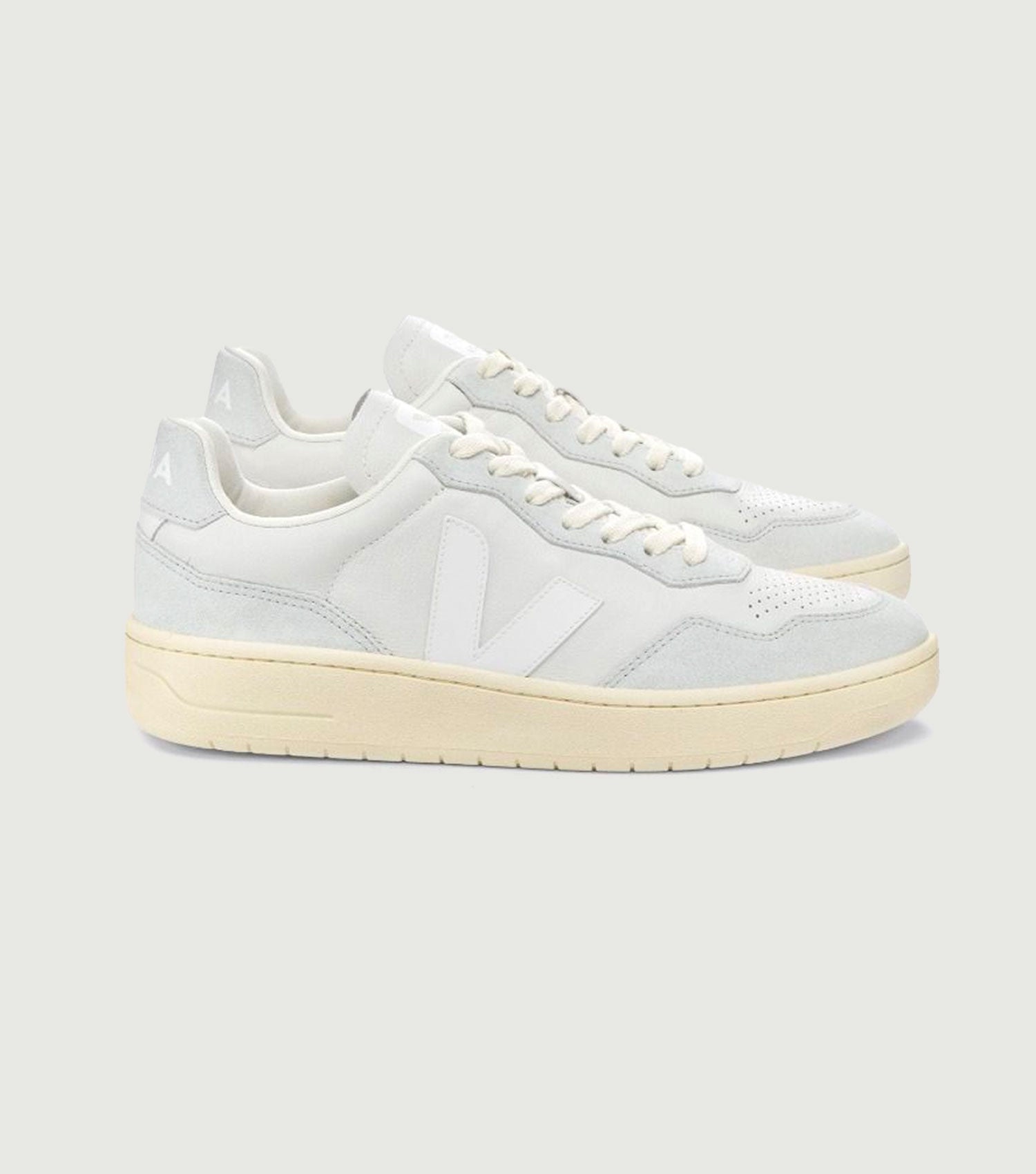 V-90 O.T. Leather Gravel White - Veja